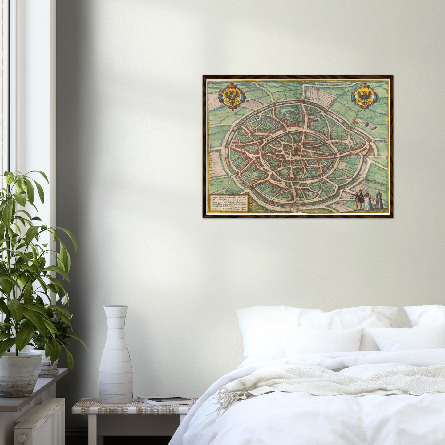 Historischer Stadtplan Aachen um 1570