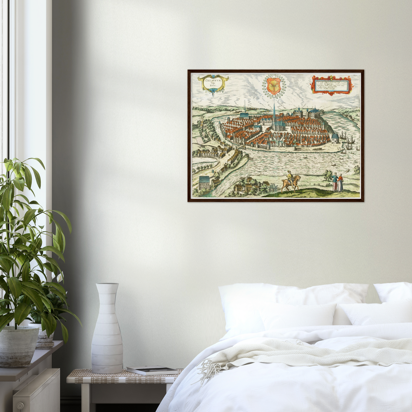 Historische Stadtansicht Kiel um 1612