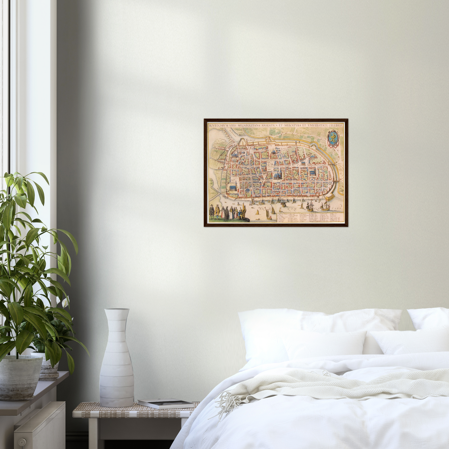 Historischer Stadtplan Rostock um 1625
