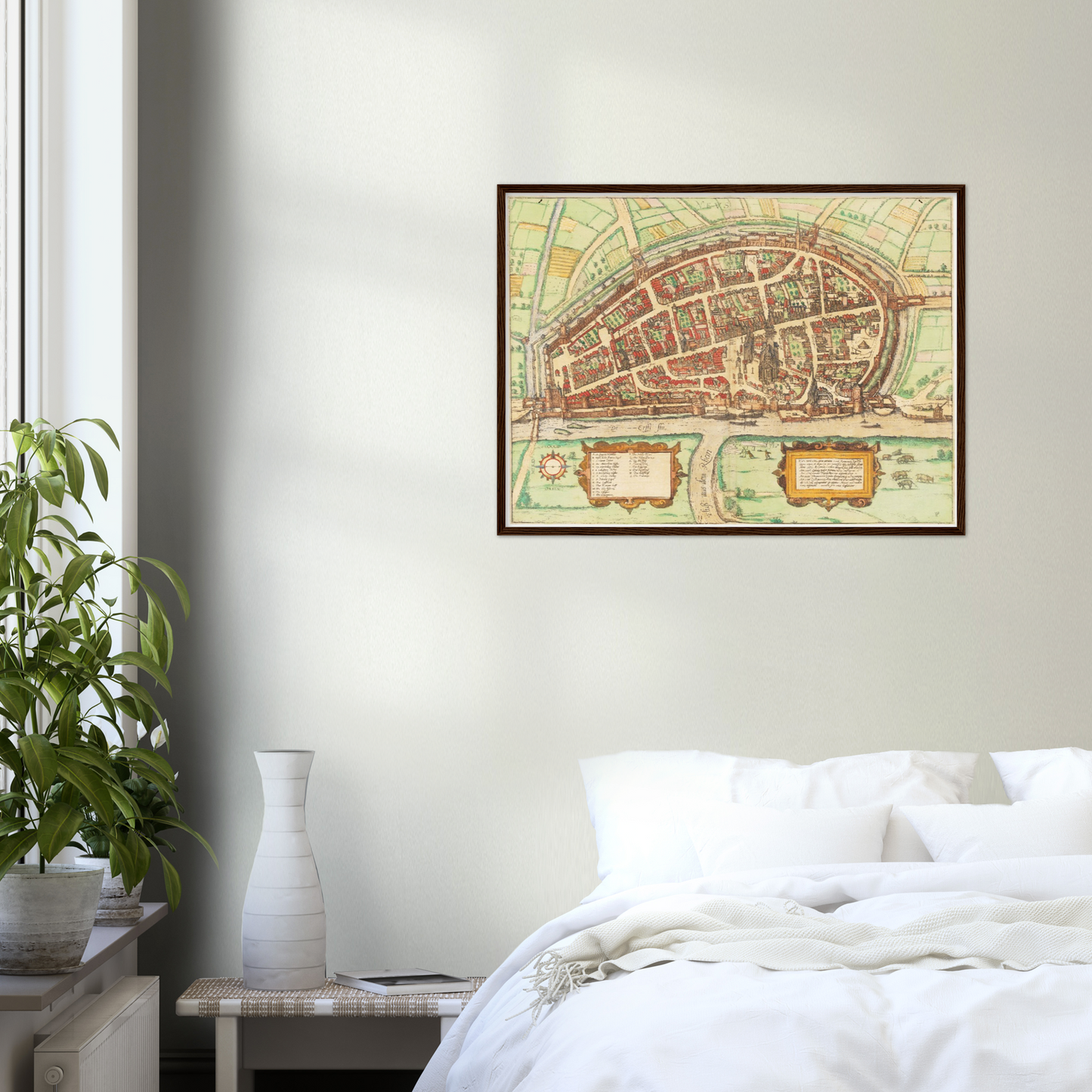 Historischer Stadtplan Neuss um 1592