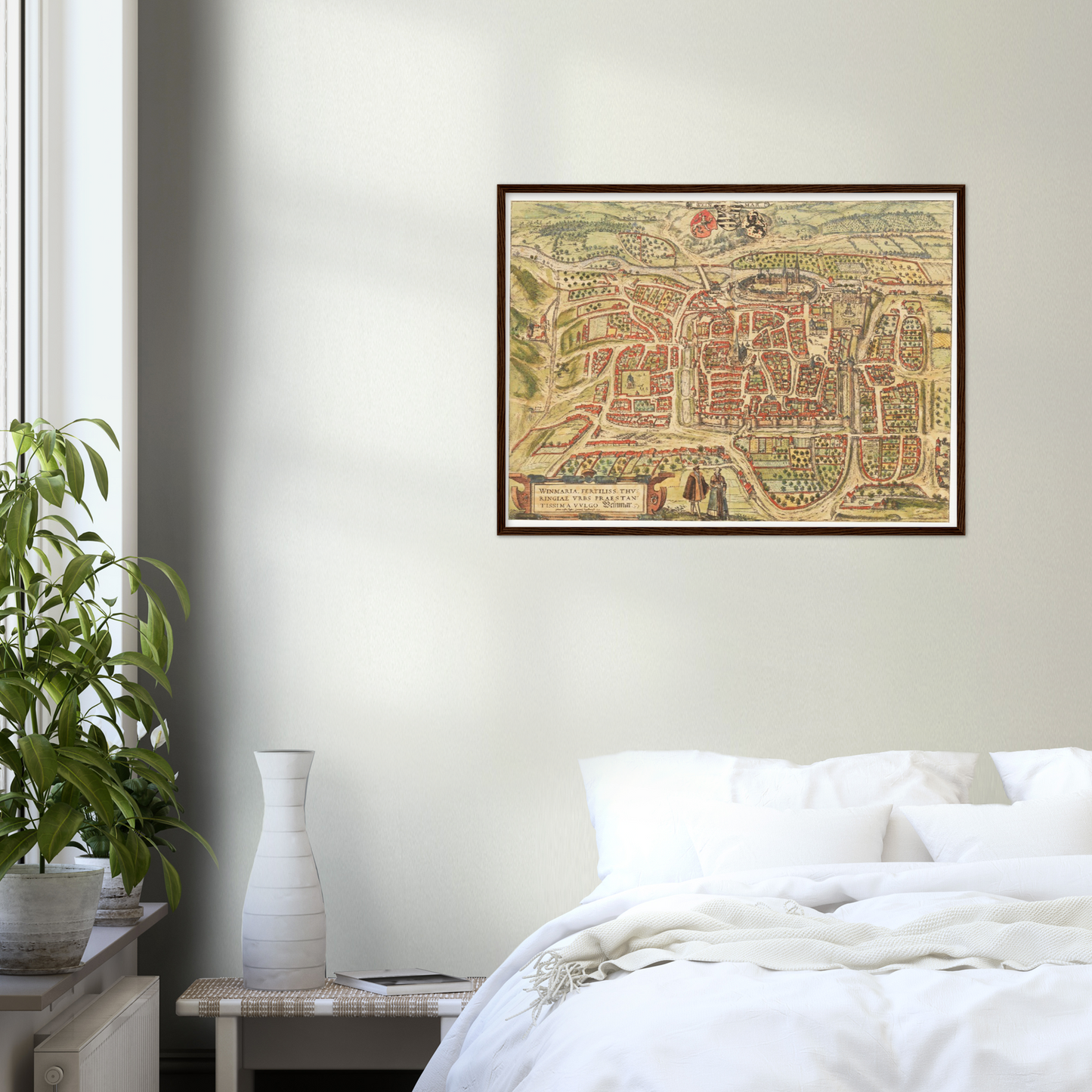 Historische Stadtansicht Weimar um 1582