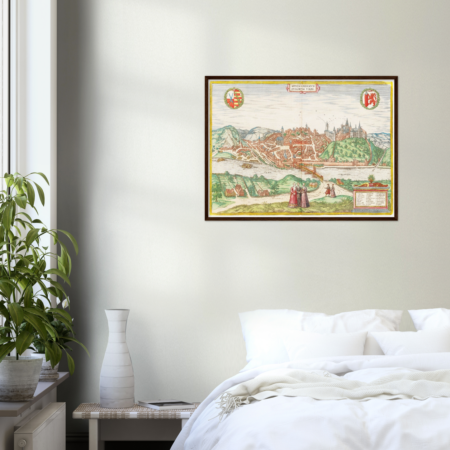 Historische Stadtansicht Meißen um 1575