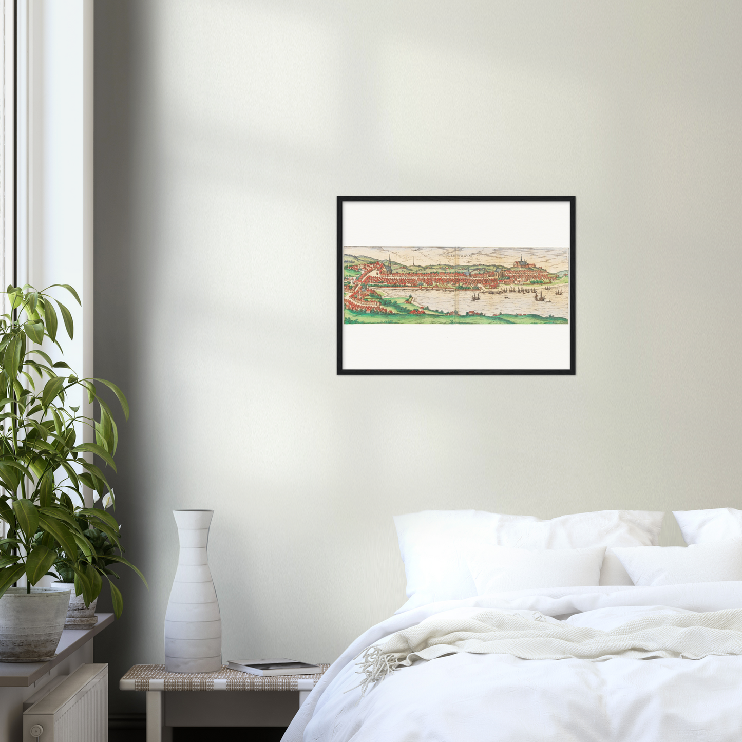 Historische Stadtansicht Flensburg um 1592