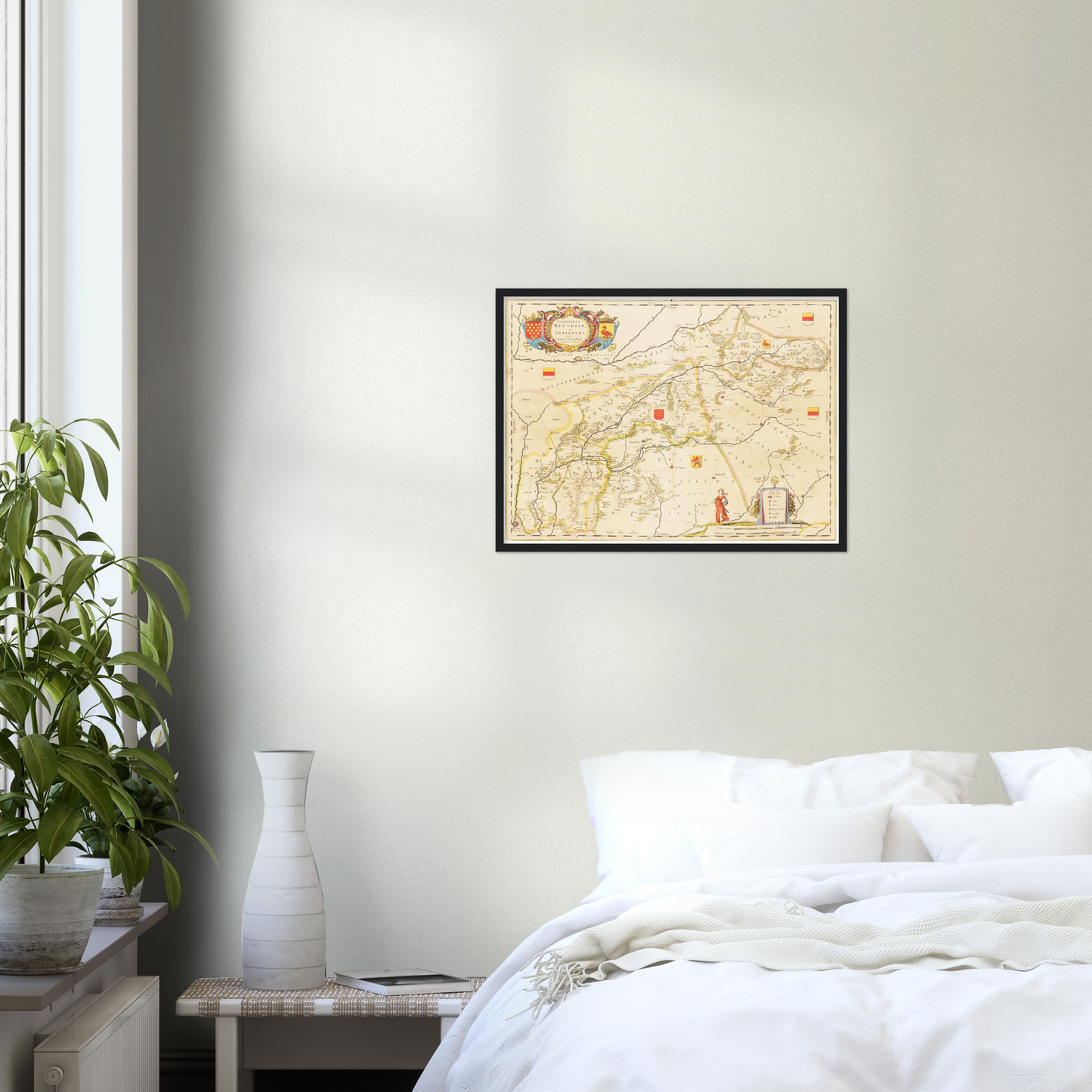 Historische Landkarte Grafschaft Bentheim um 1635
