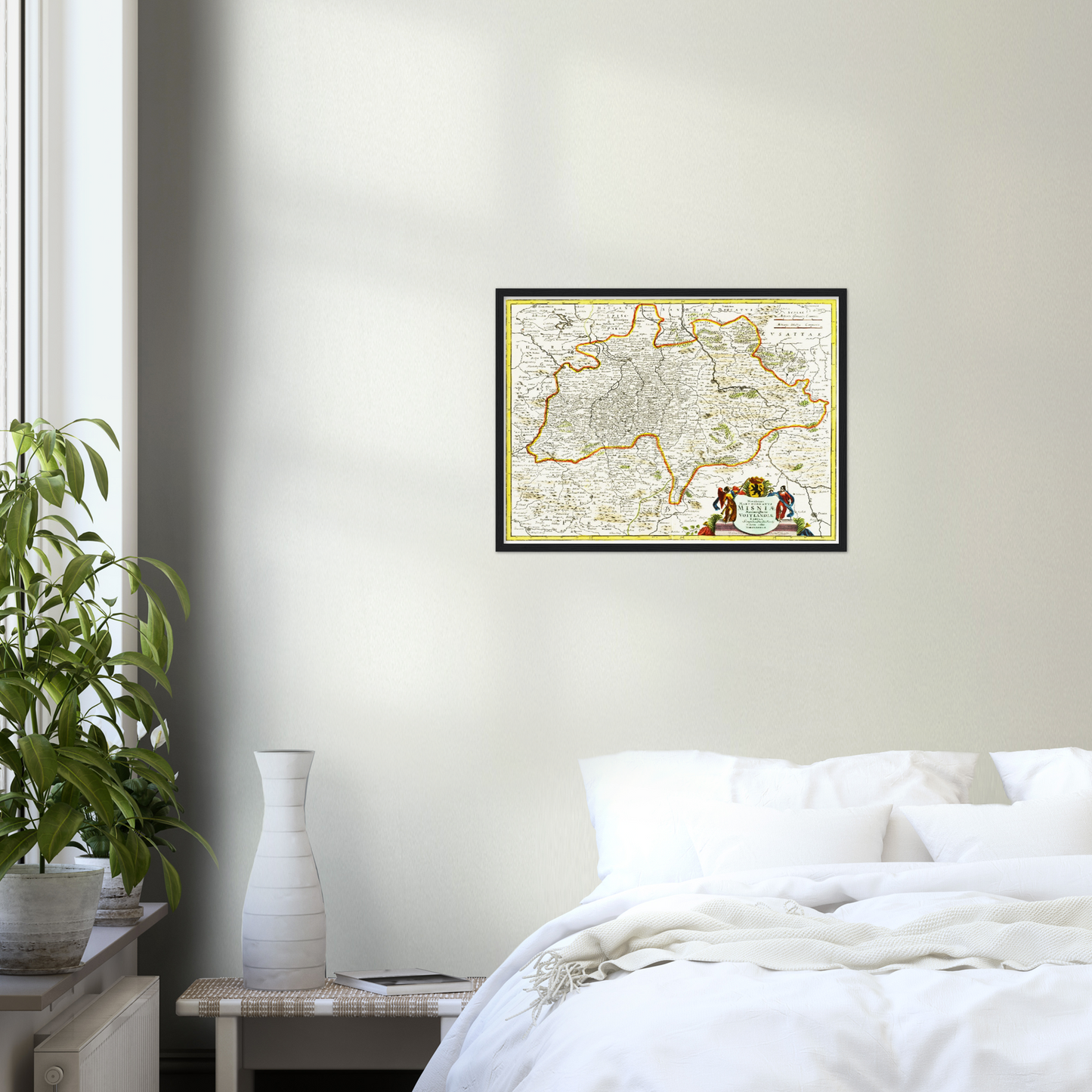 Historische Landkarte Meißen um 1700