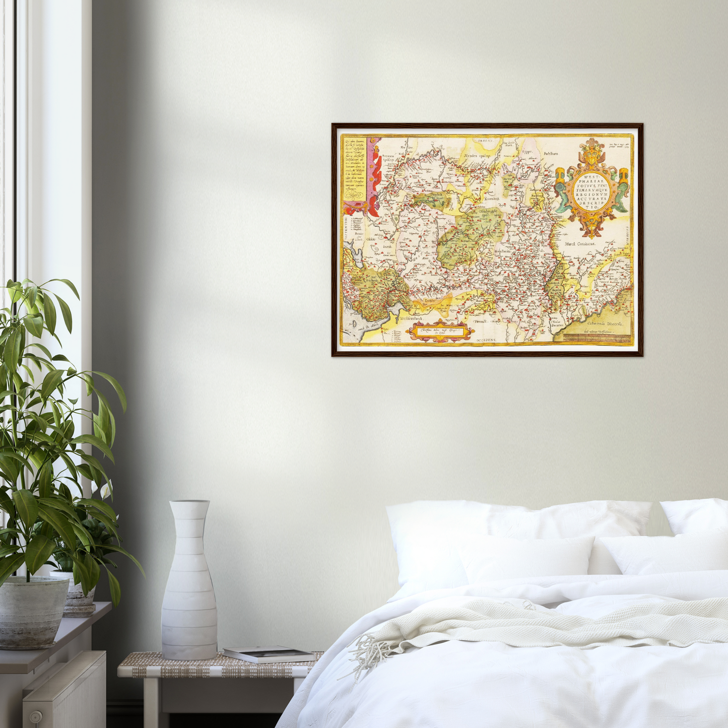 Historische Landkarte Westfalen um 1609