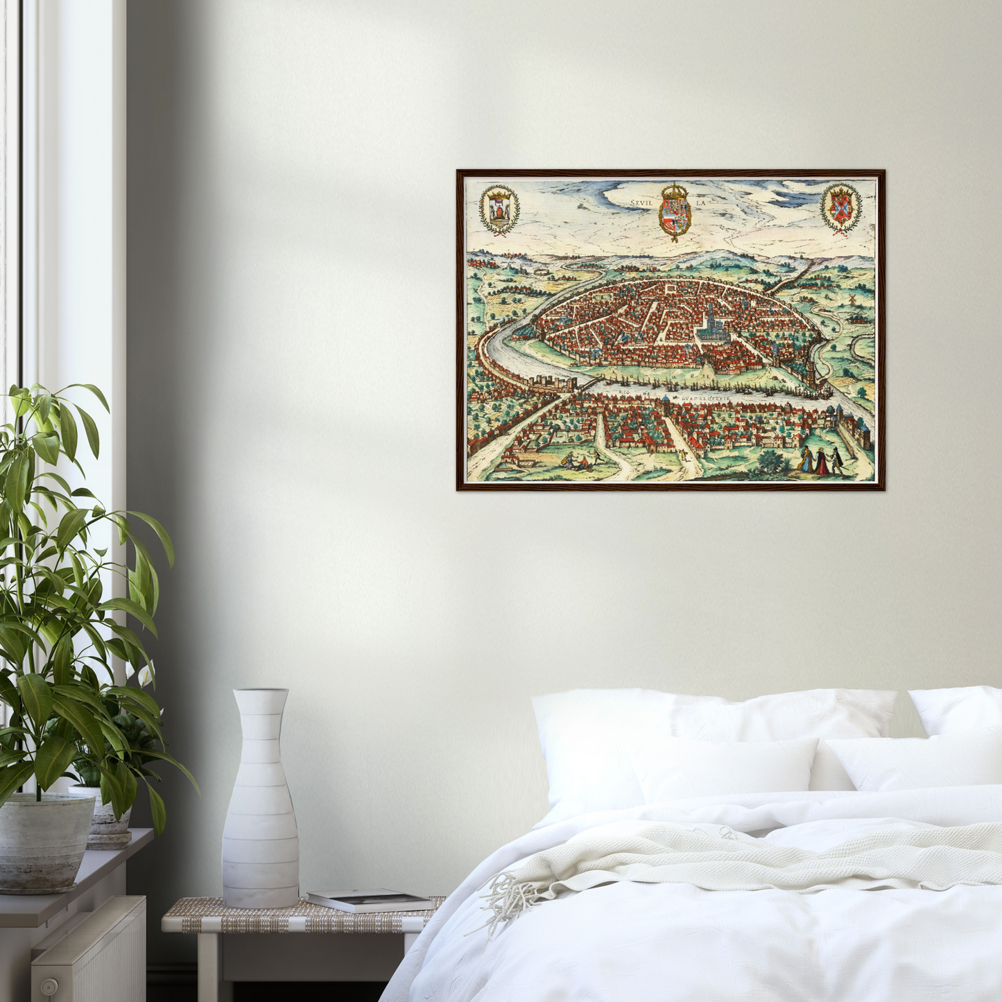 Historische Stadtansicht Sevilla um 1612