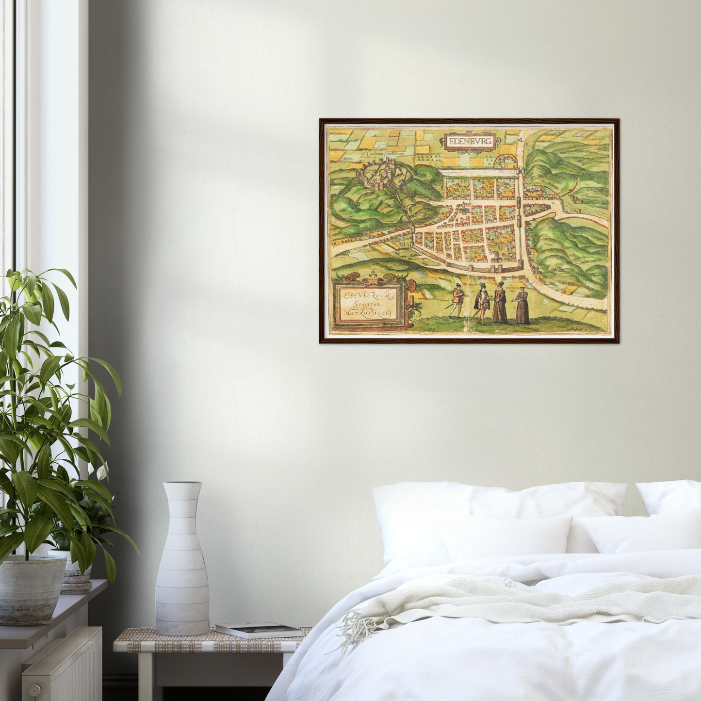 Historischer Stadtansicht Edinburgh um 1580