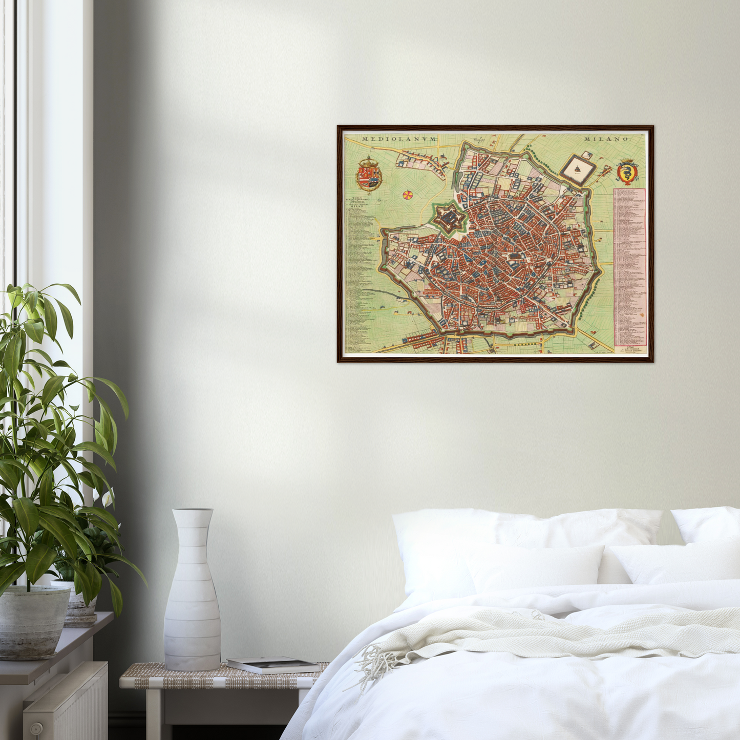 Historischer Stadtplan Mailand um 1700