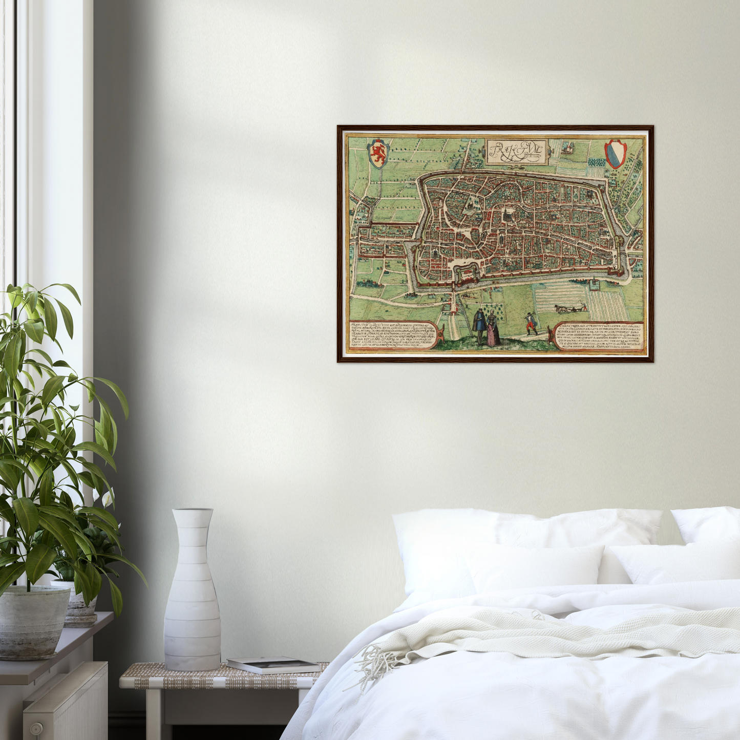 Historischer Stadtplan Utrecht um 1582