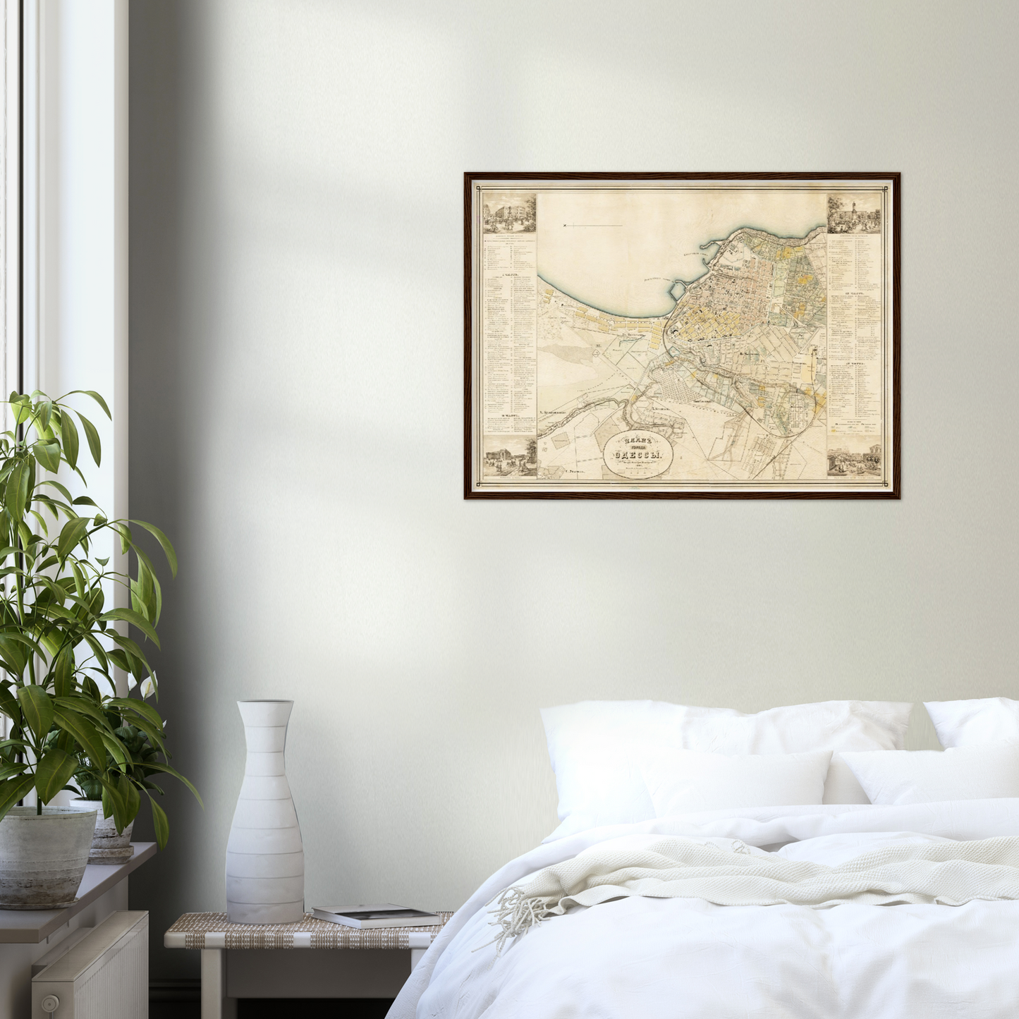 Historischer Stadtplan Odessa um 1864