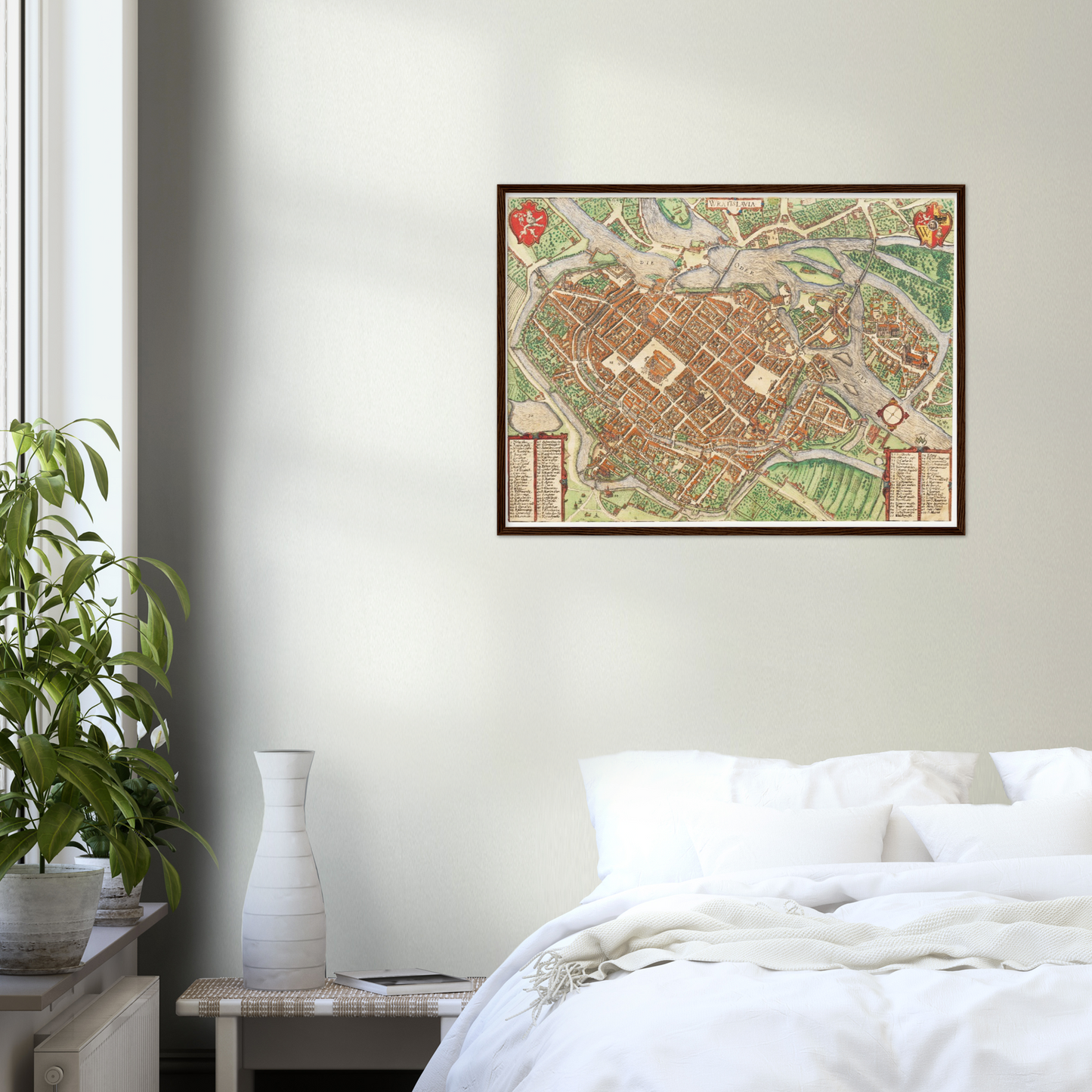 Historischer Stadtplan Breslau um 1592
