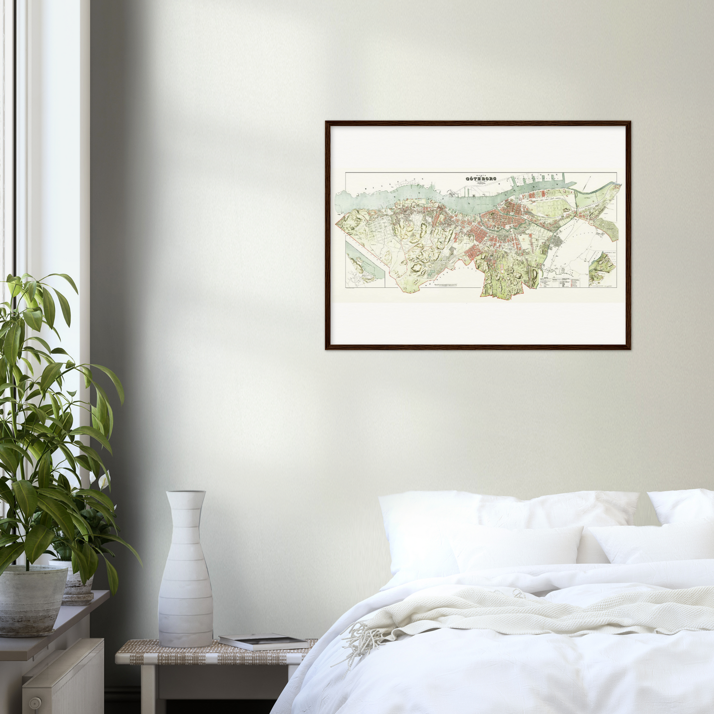Historischer Stadtplan Göteborg um 1888