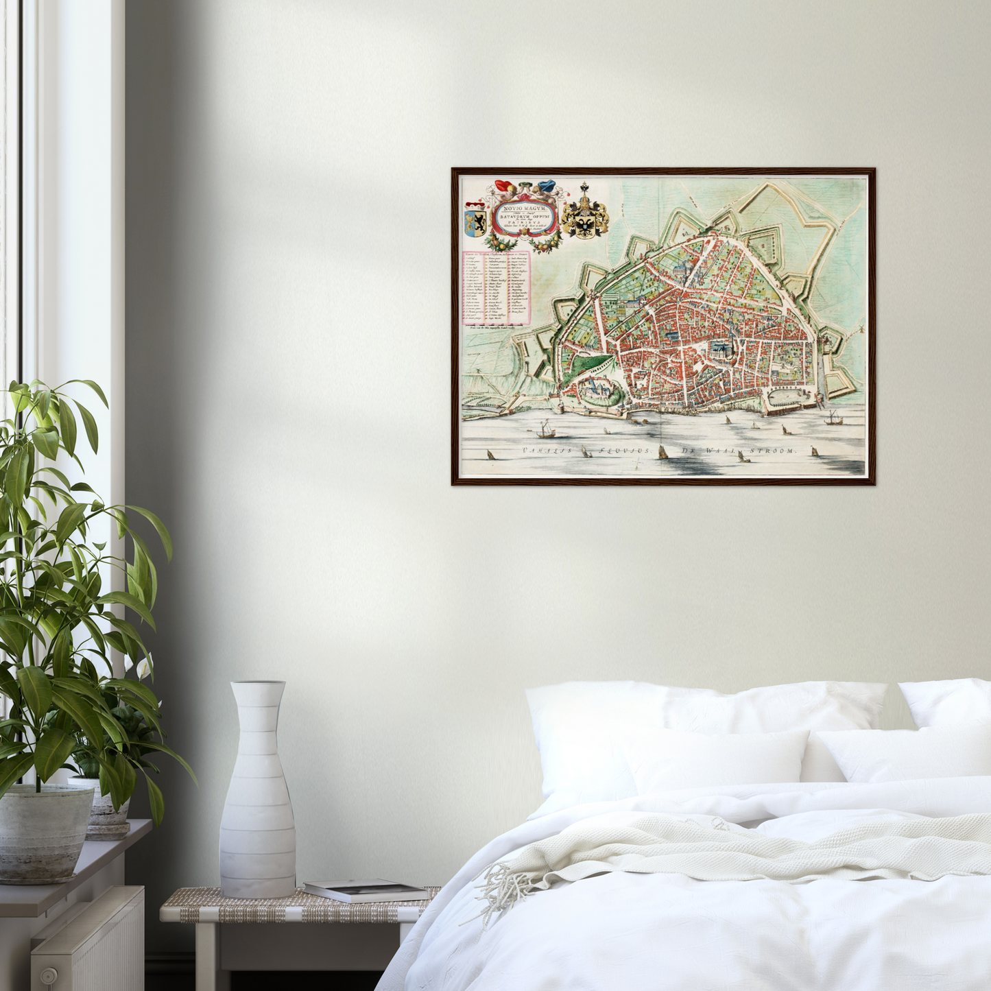 Historischer Stadtplan Nijmegen um 1649