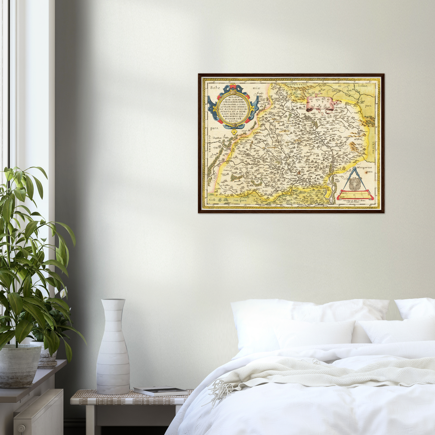 Historische Landkarte Mähren um 1609