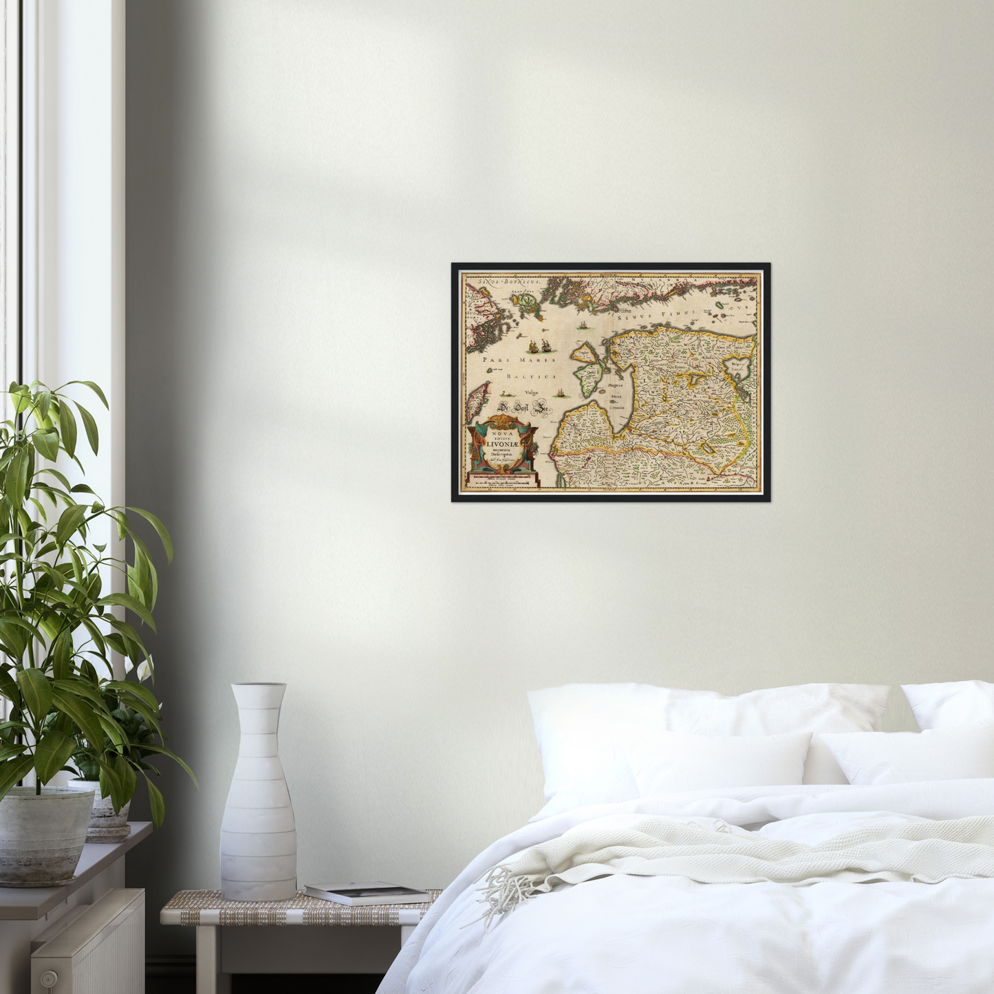 Historische Landkarte Estland um 1642