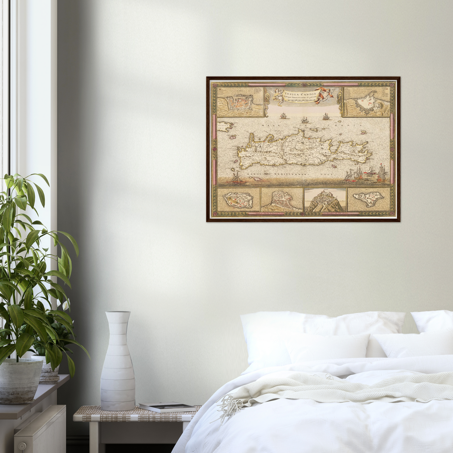 Historische Landkarte Kreta um 1698
