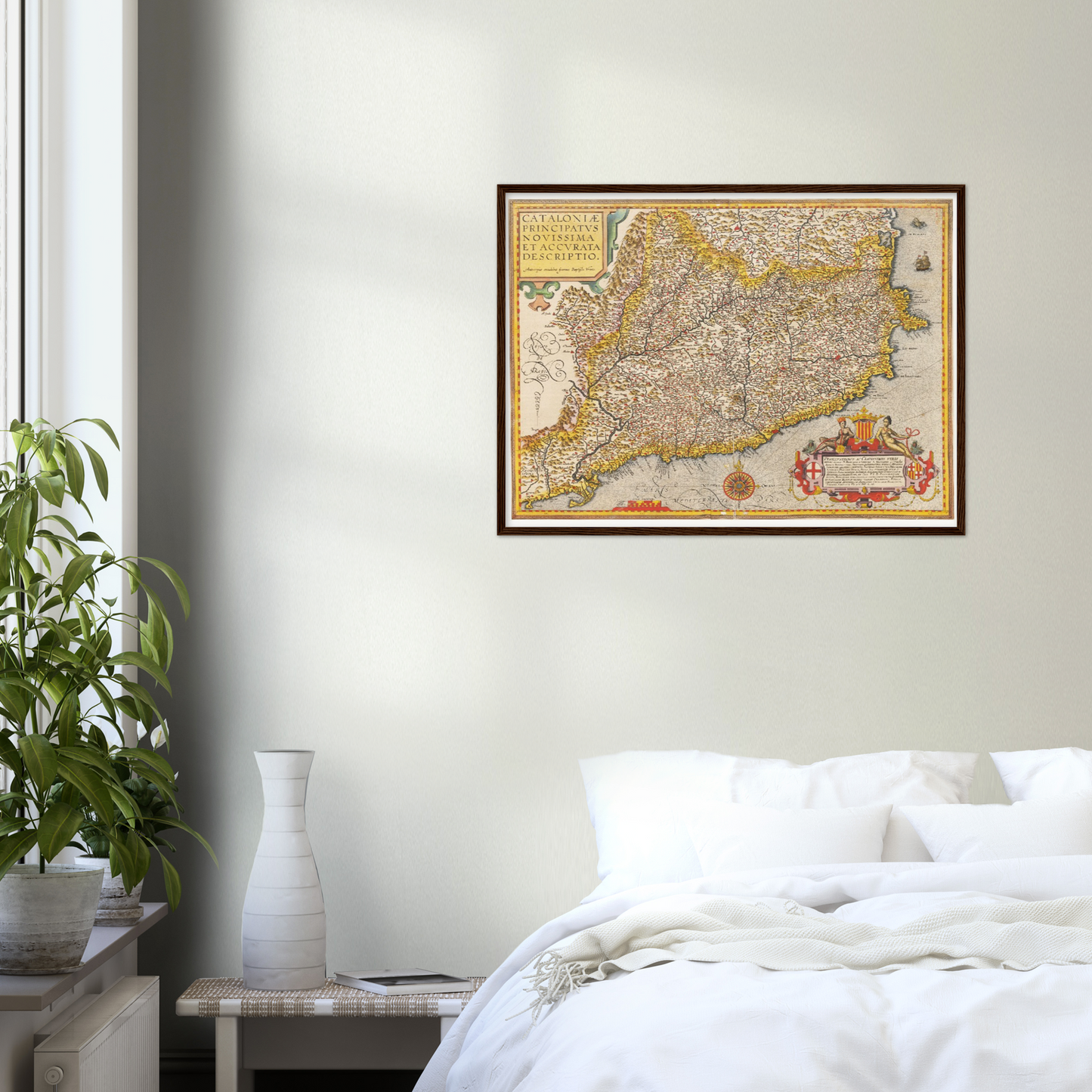 Historische Landkarte Katalonien um 1609