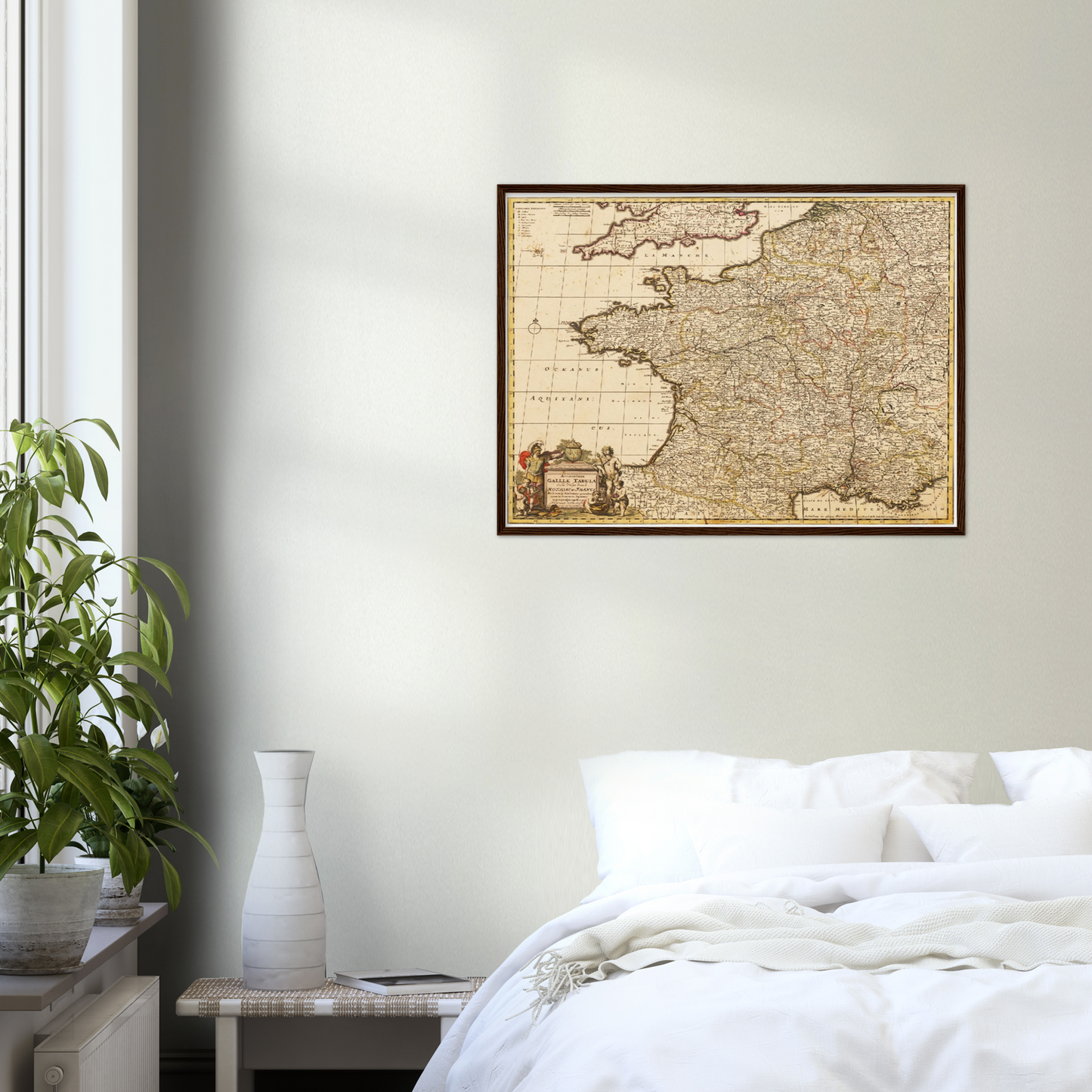 Historische Landkarte Frankreich um 1698
