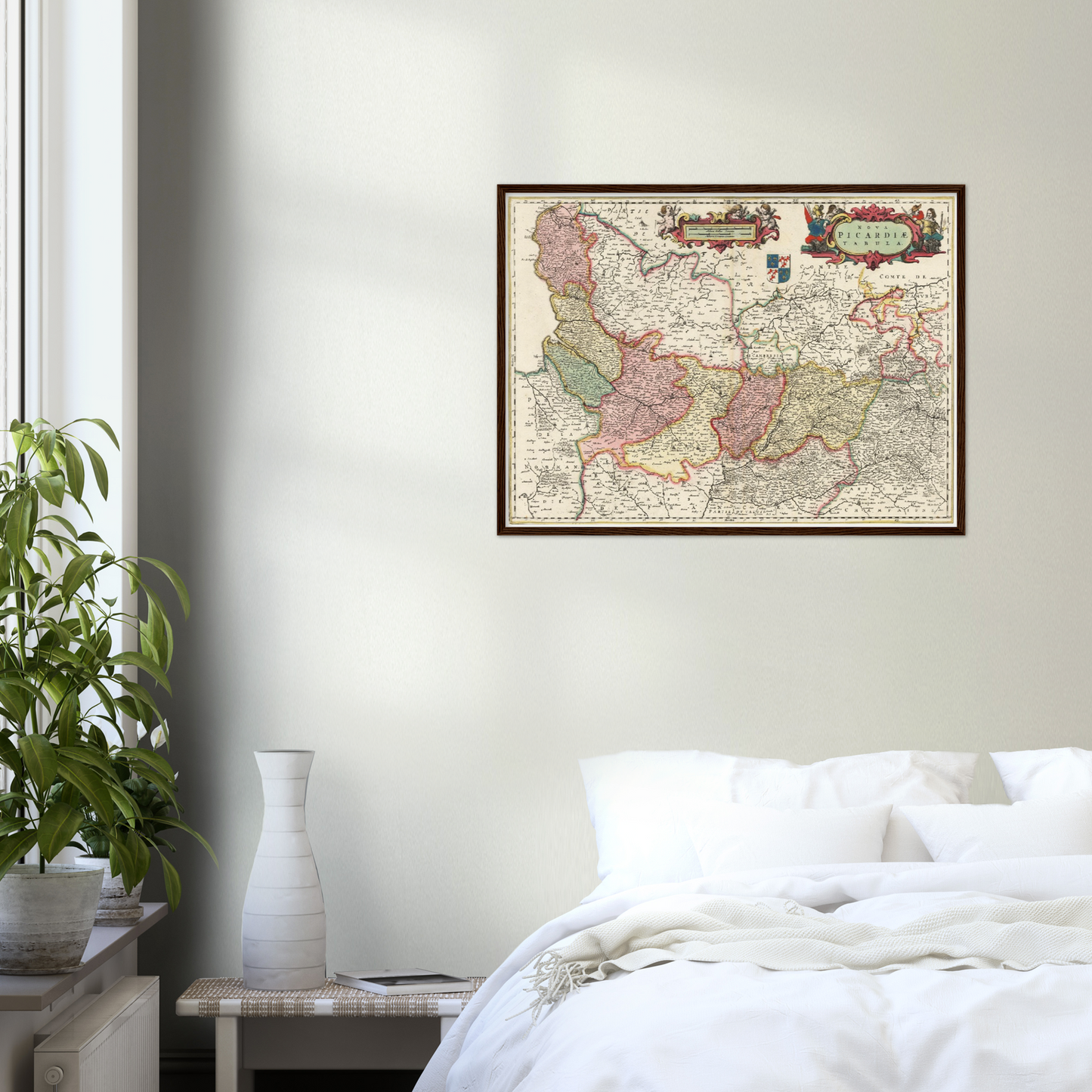 Historische Landkarte Picardie um 1650