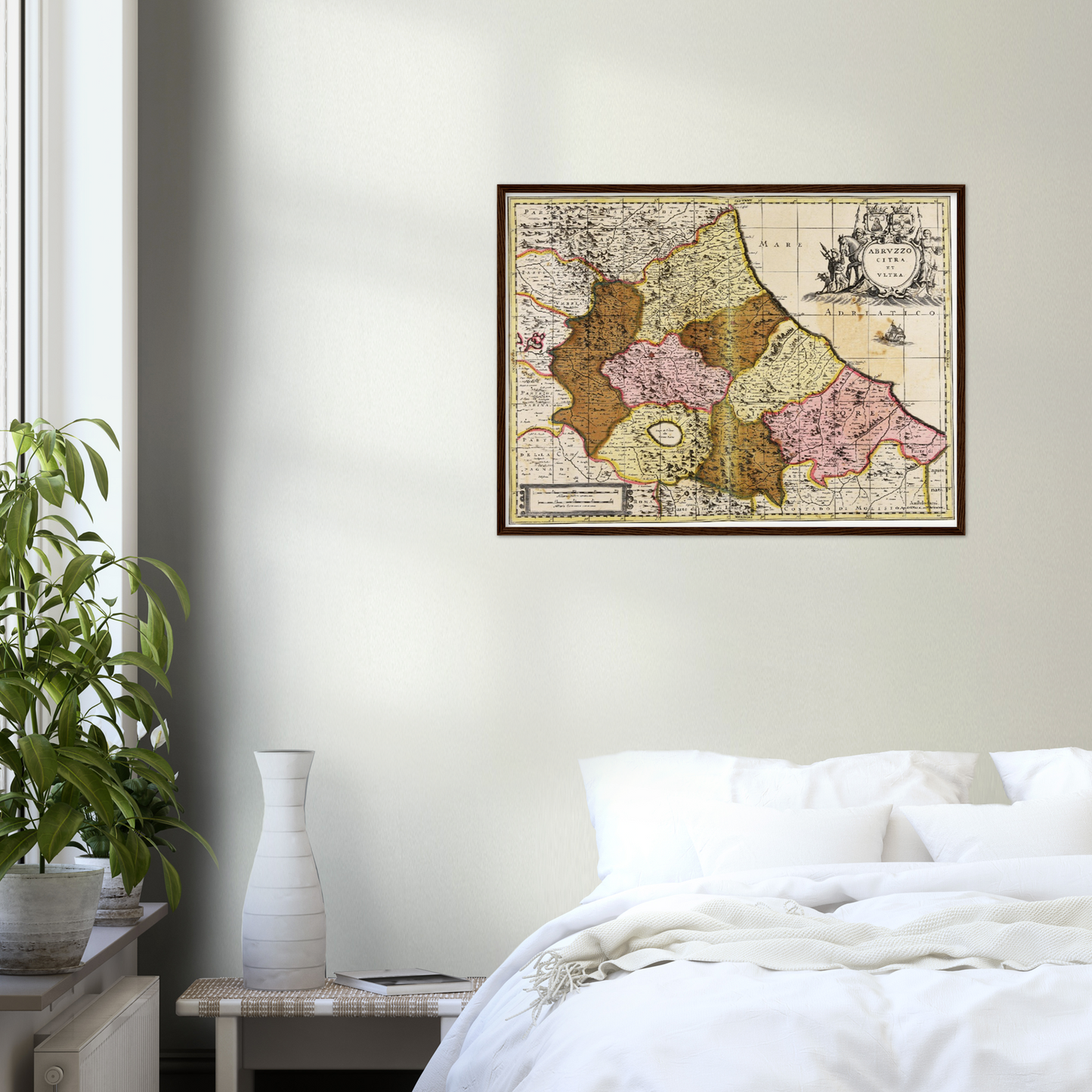 Historische Landkarte Abruzzen um 1700