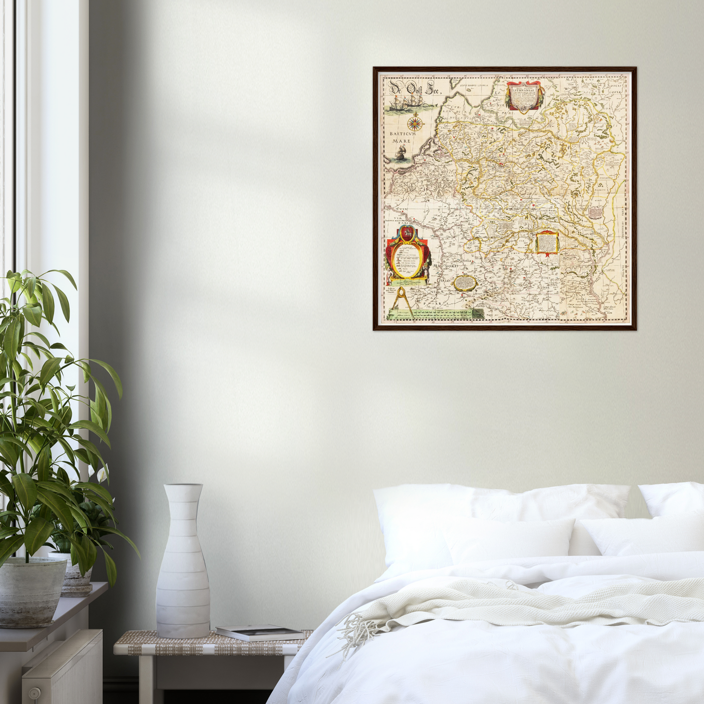 Historische Landkarte Litauen um 1635