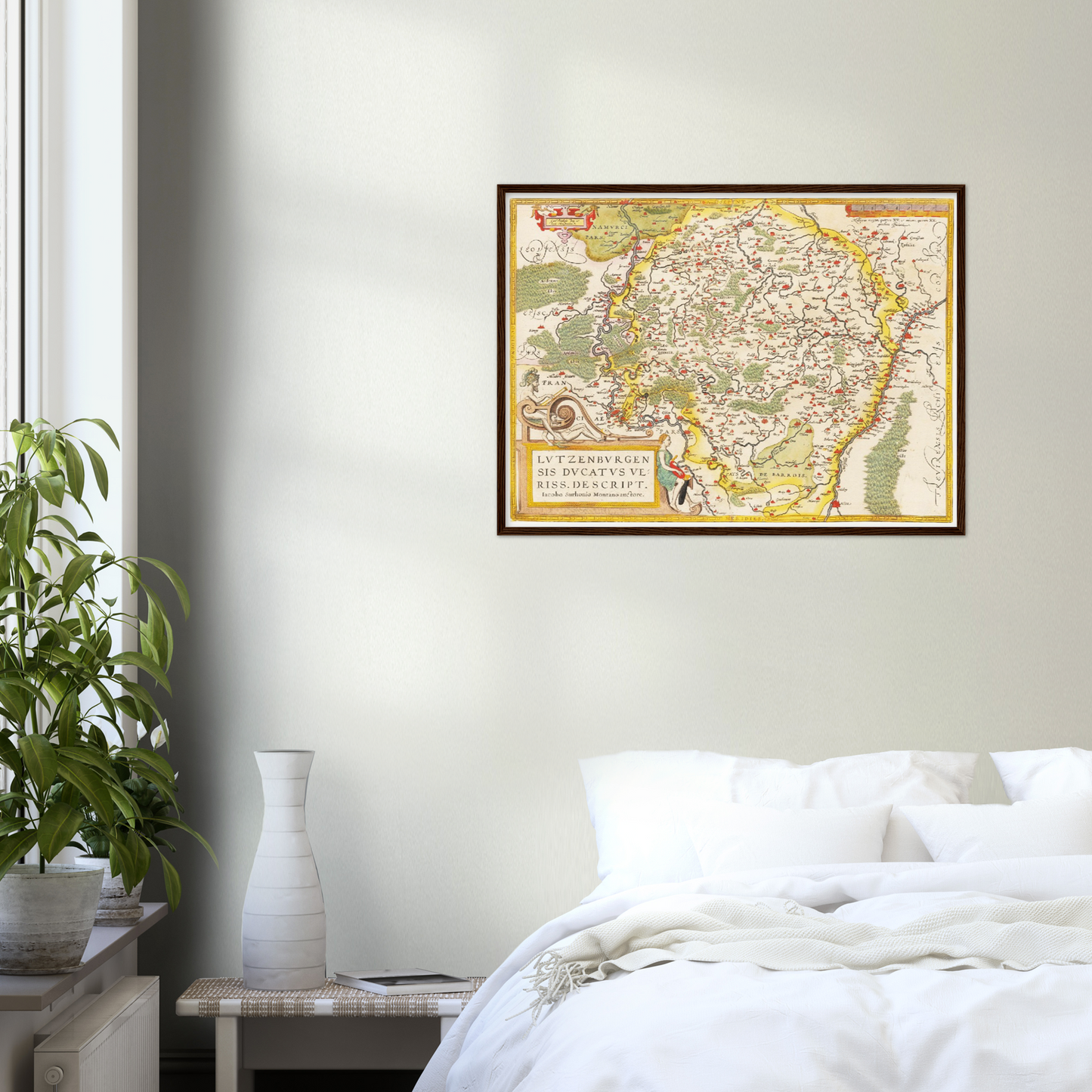 Historische Landkarte Luxemburg um 1609