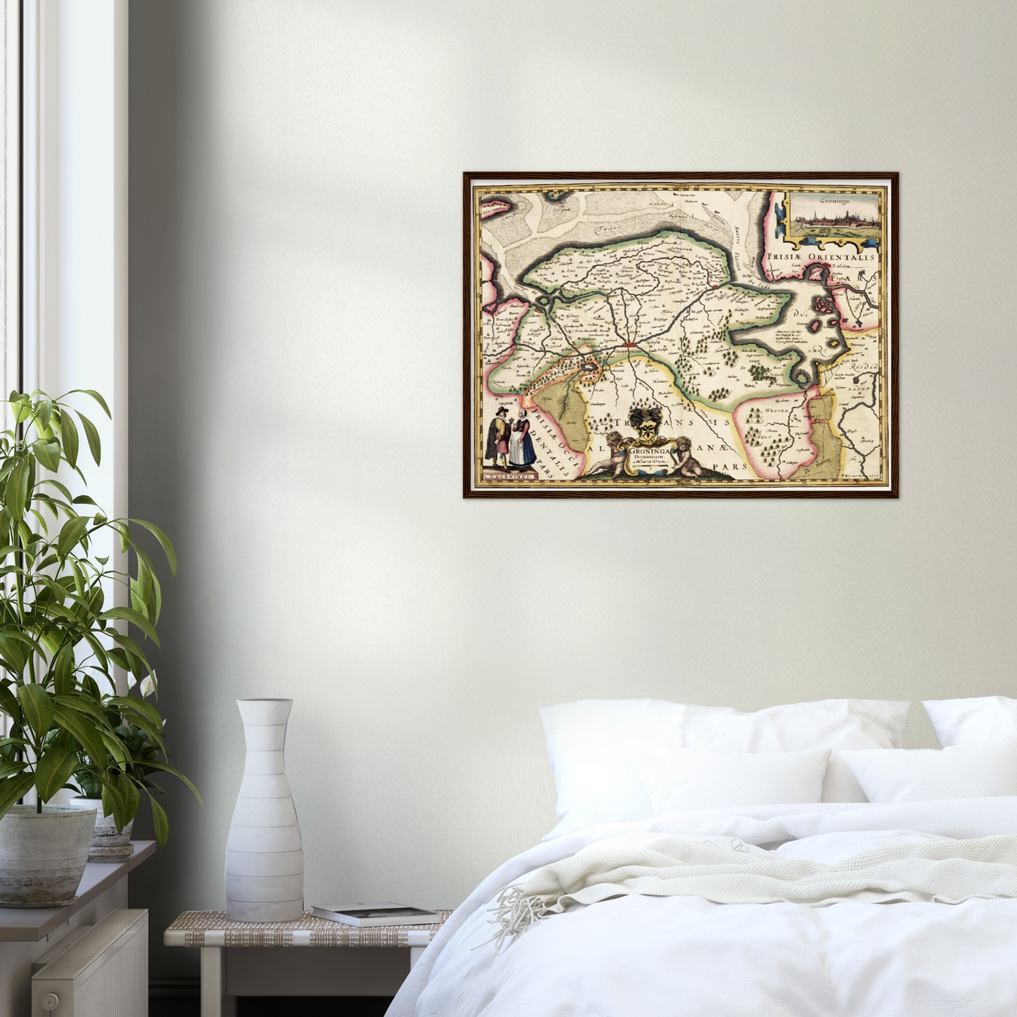 Historische Landkarte Provinz Groningen um 1617