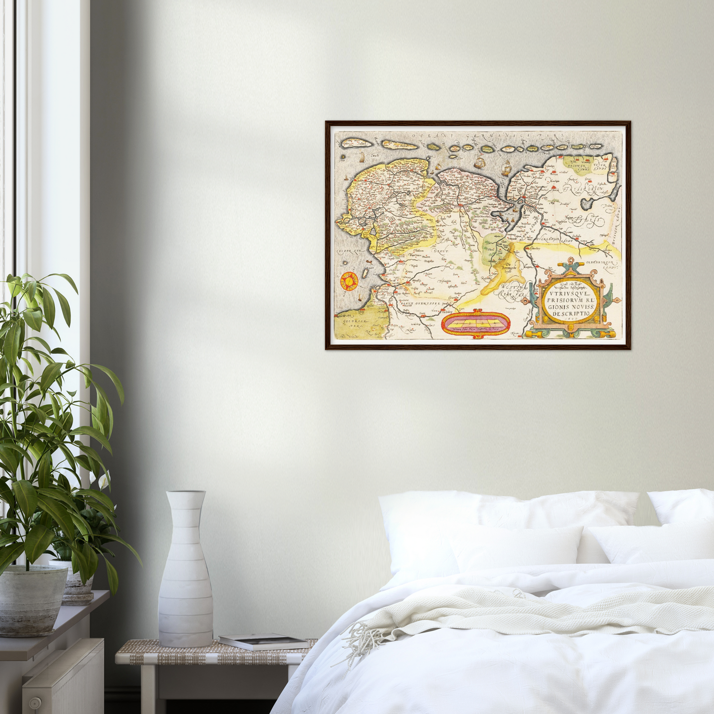 Historische Landkarte Provinz Friesland um 1609