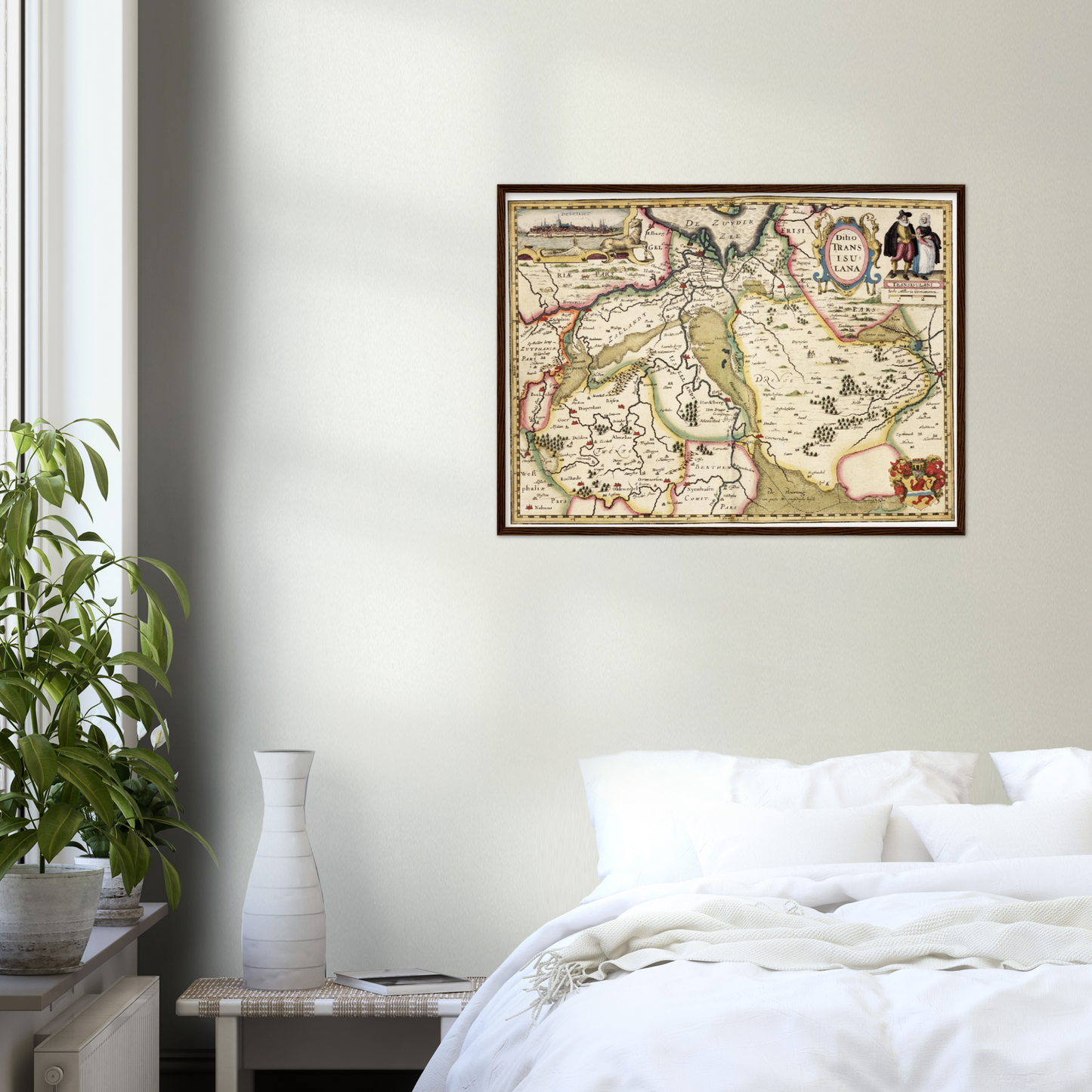 Historische Landkarte Provinz Overijssel um 1617