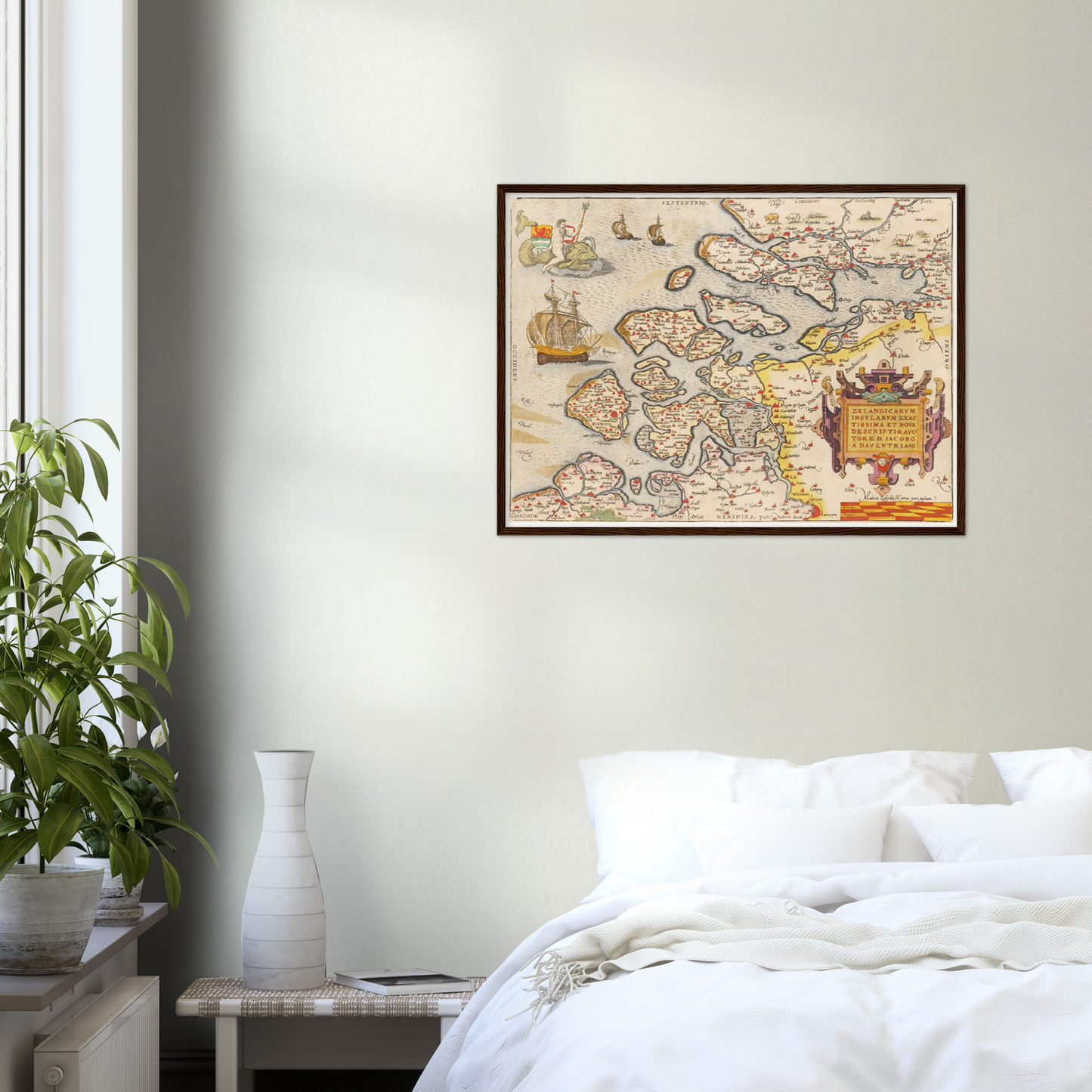 Historische Landkarte Provinz Zeeland um 1609