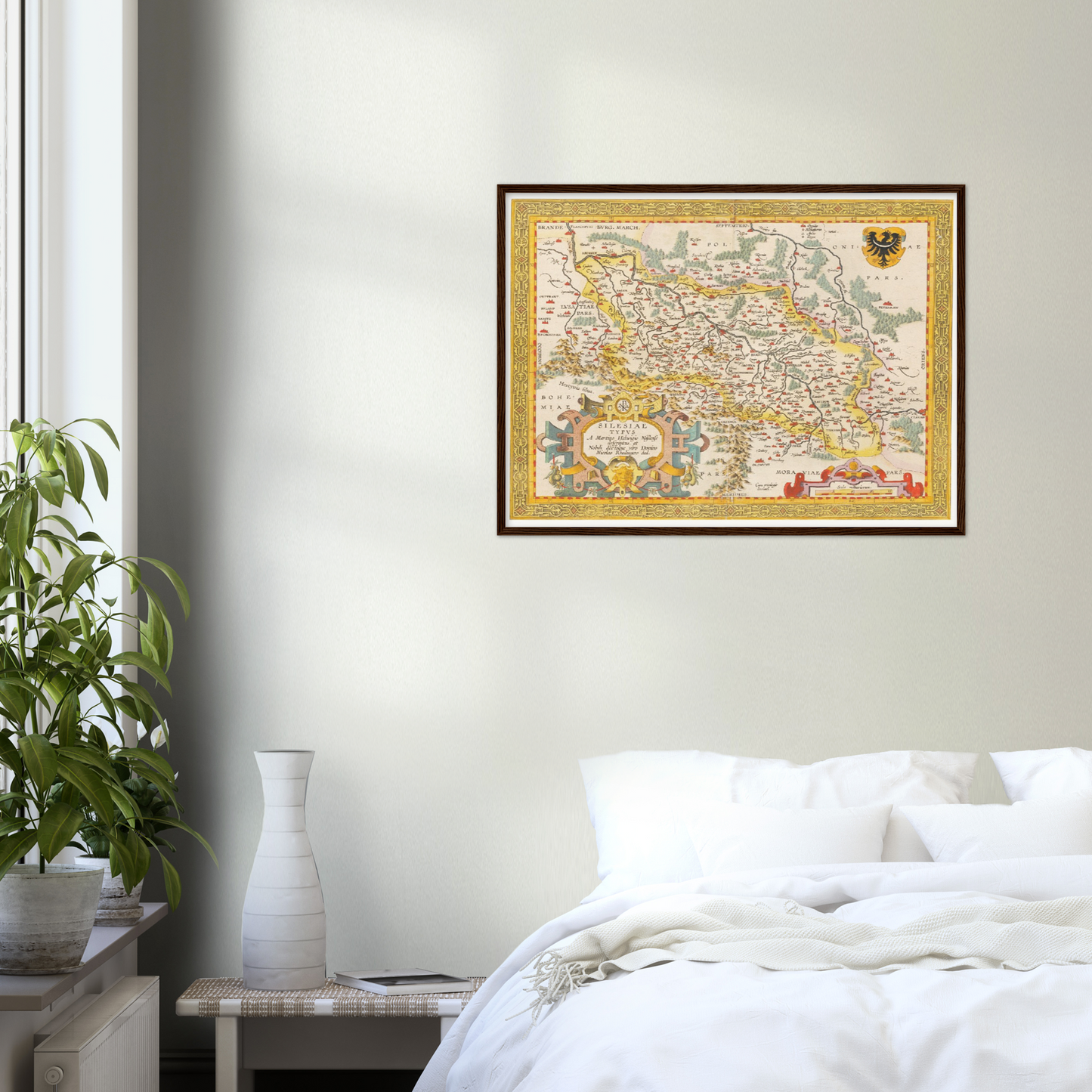 Historische Landkarte Schlesien um 1609