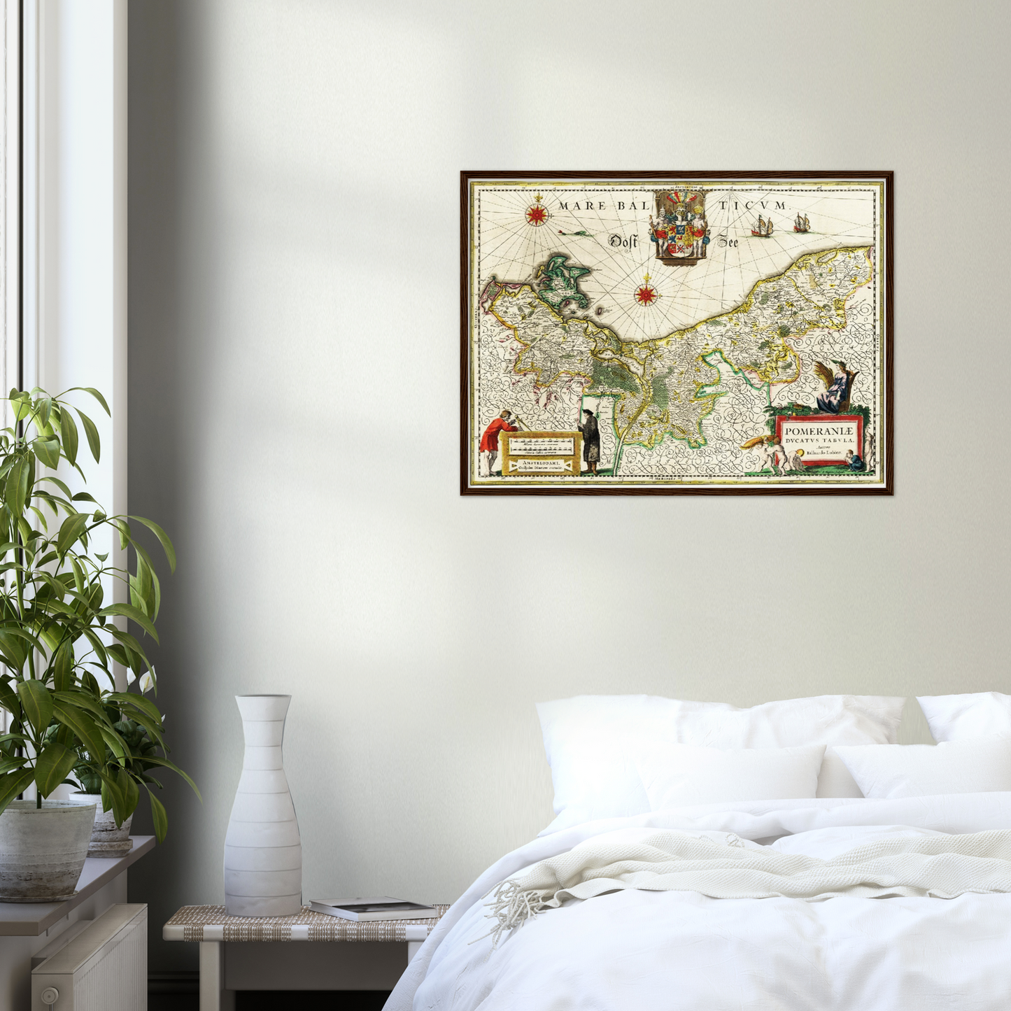 Historische Landkarte Pommern um 1647