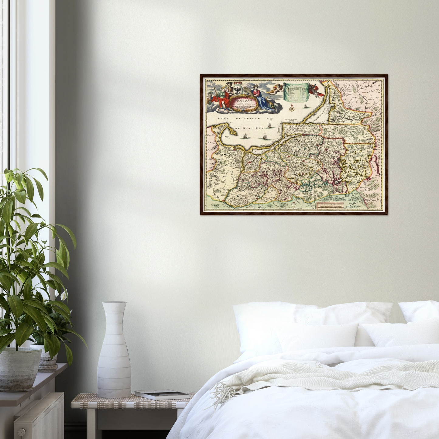 Historische Landkarte Preußen um 1680