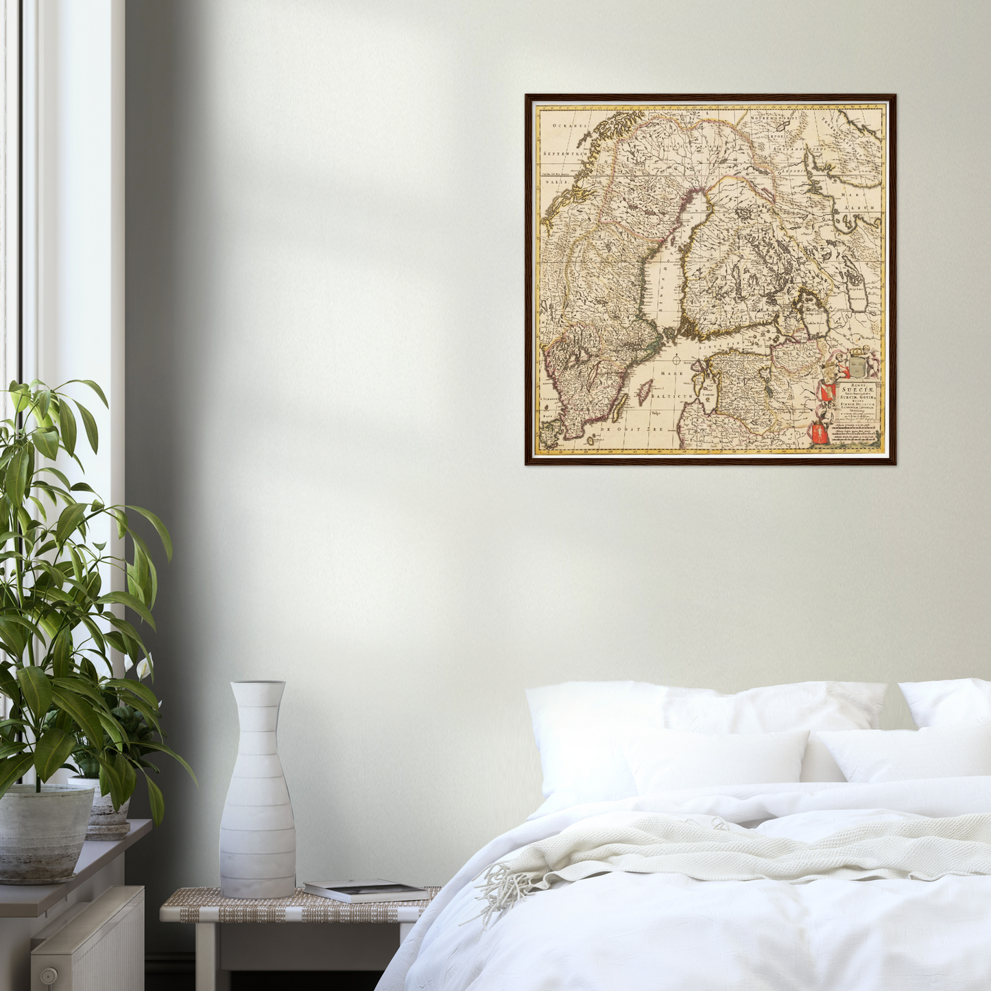 Historische Landkarte Schweden um 1698