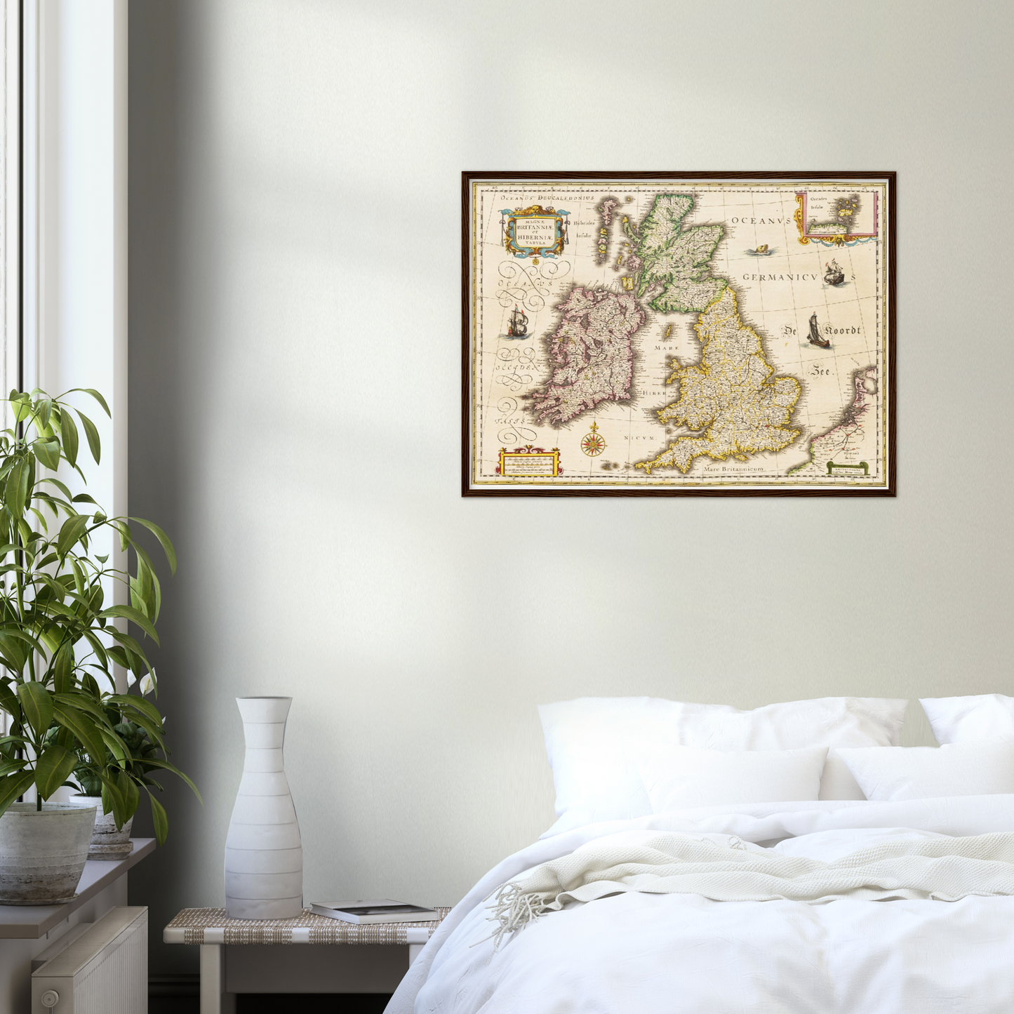Historische Landkarte Vereinigtes Königreich um 1635