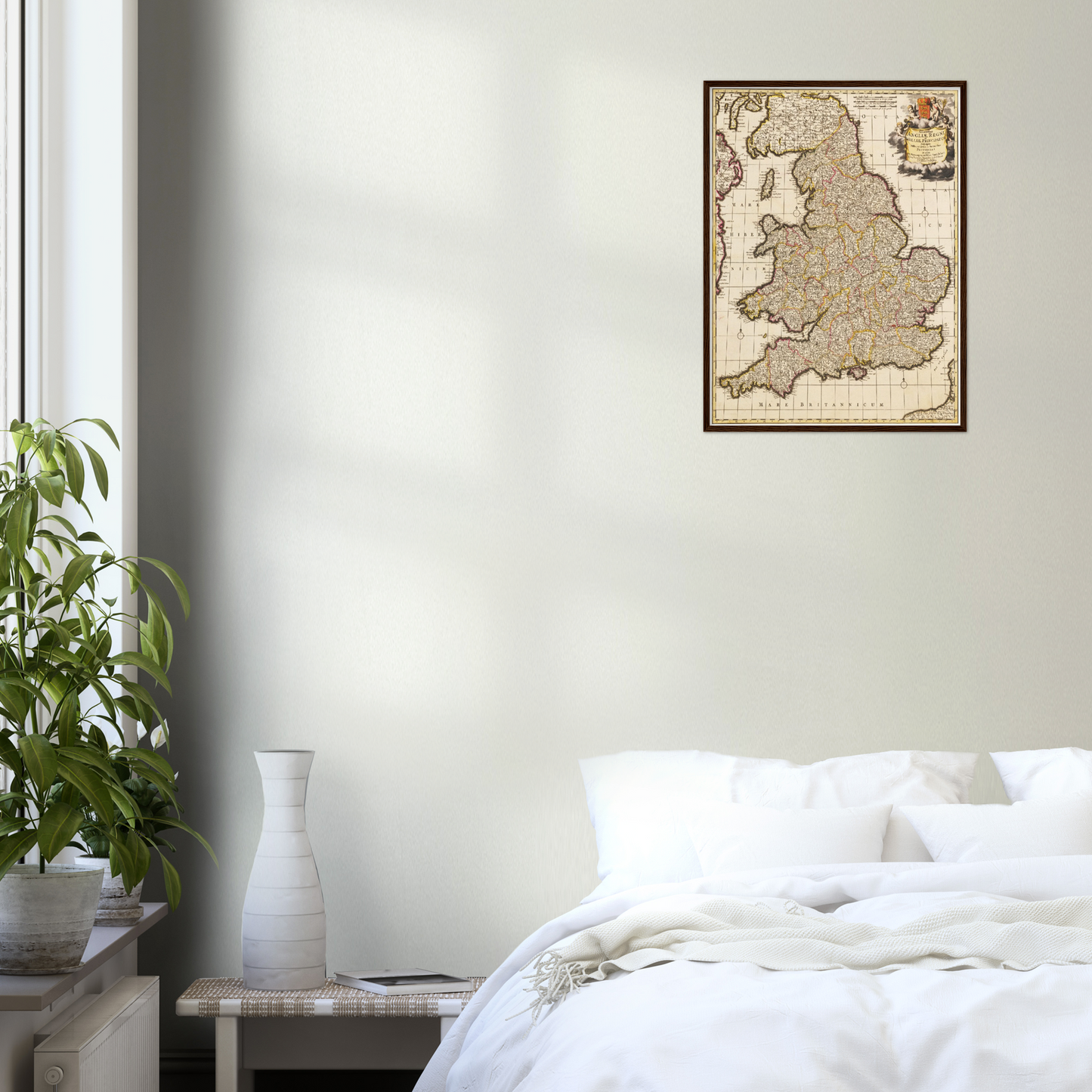 Historische Landkarte England um 1698