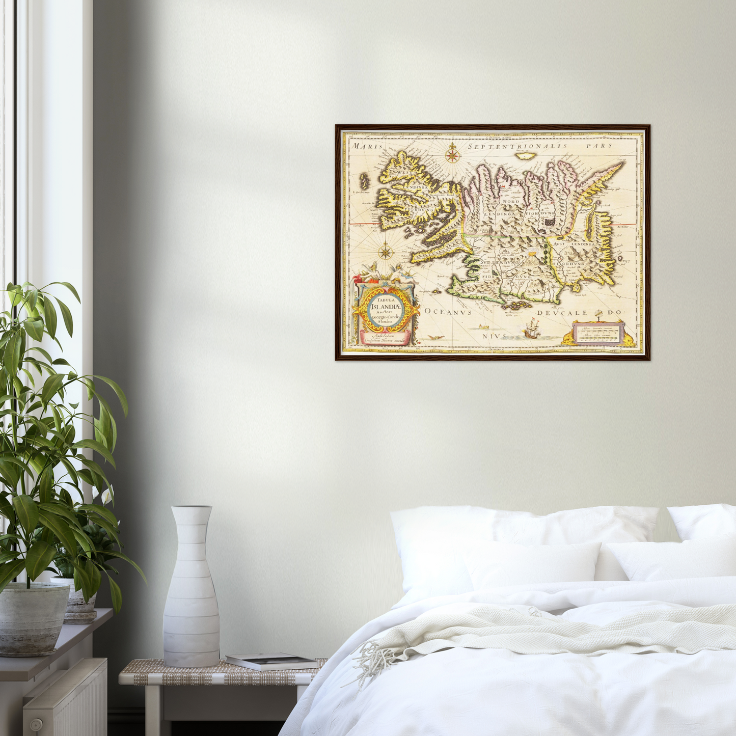 Historische Landkarte Island um 1635