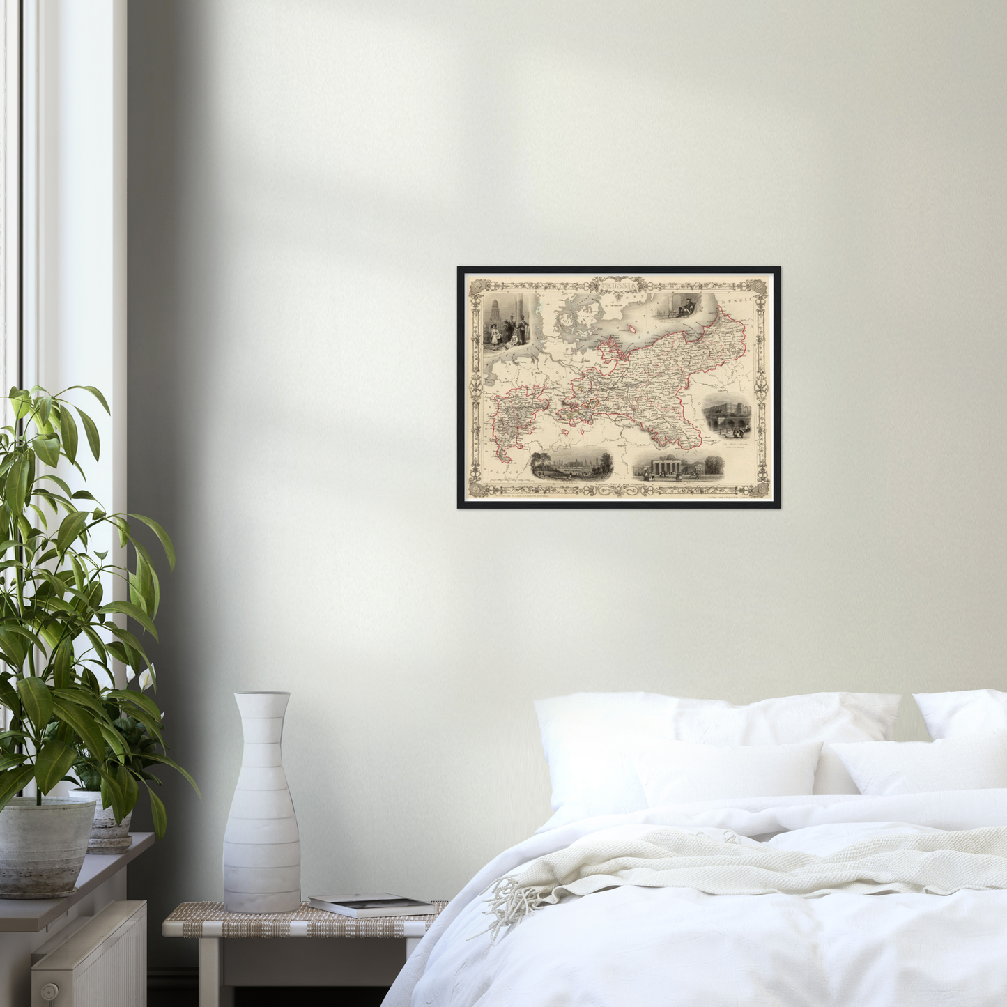 Historische Landkarte Preußen um 1850