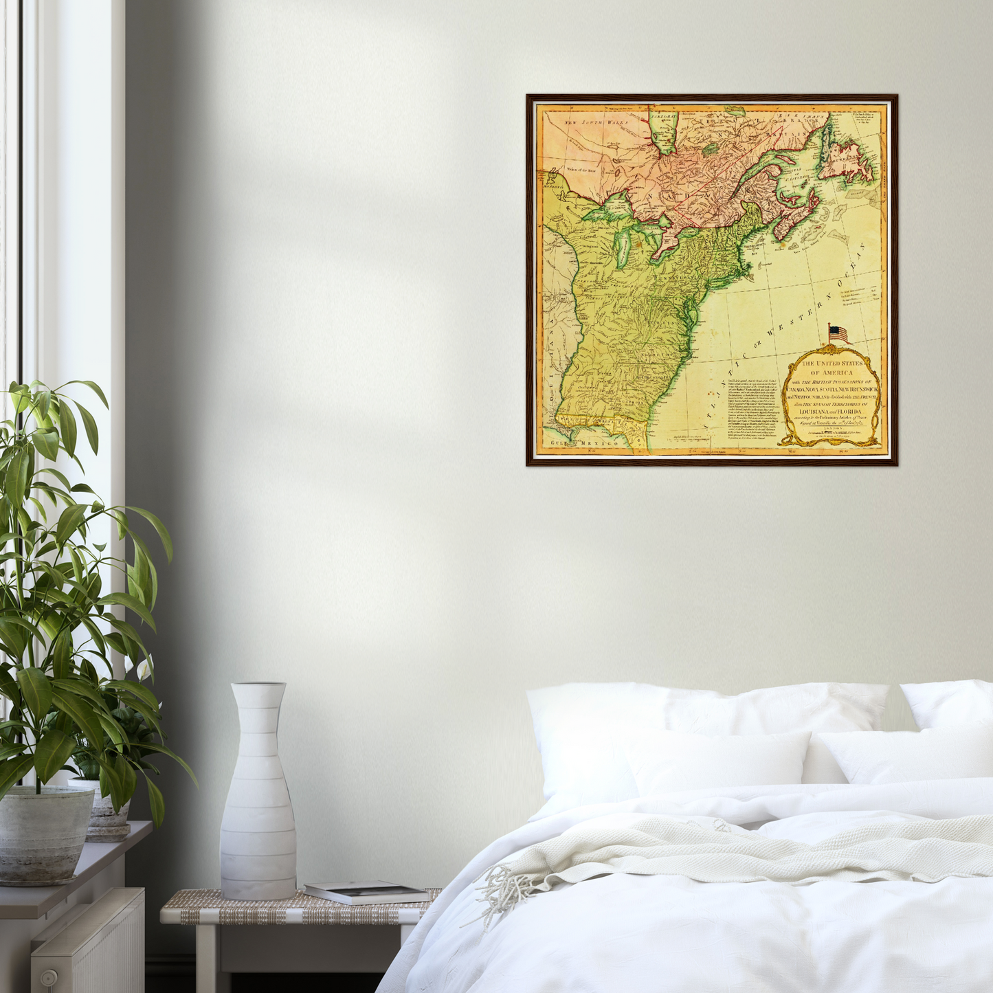 Historische Landkarte USA um 1700