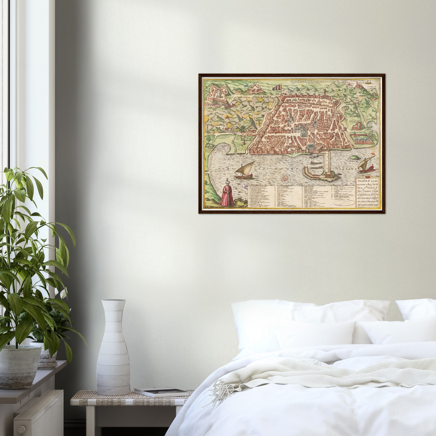 Historischer Stadtplan Algier um 1582
