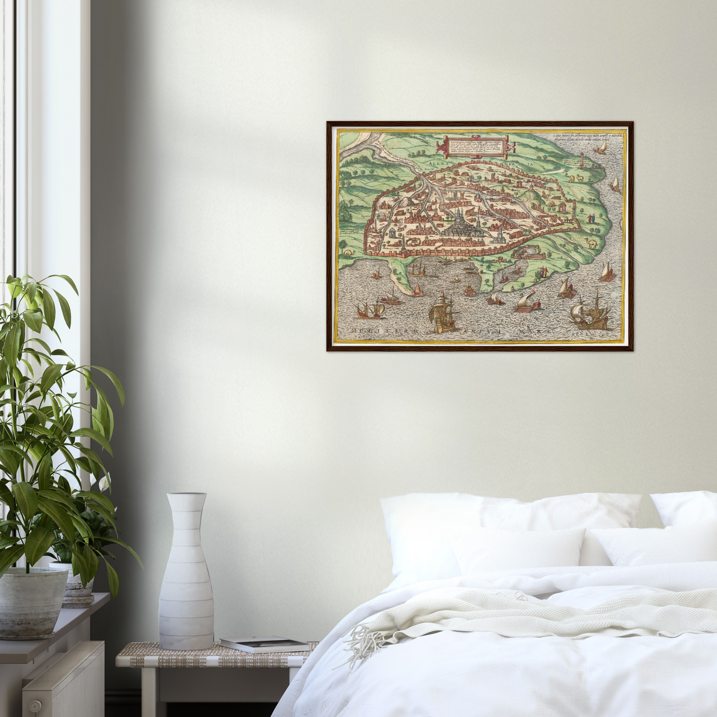 Historischer Stadtansicht Alexandria um 1582