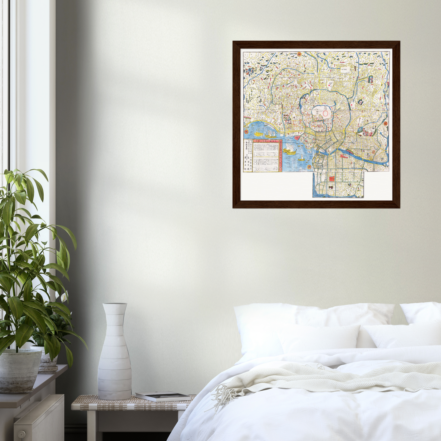 Historischer Stadtplan Tokio um 1849
