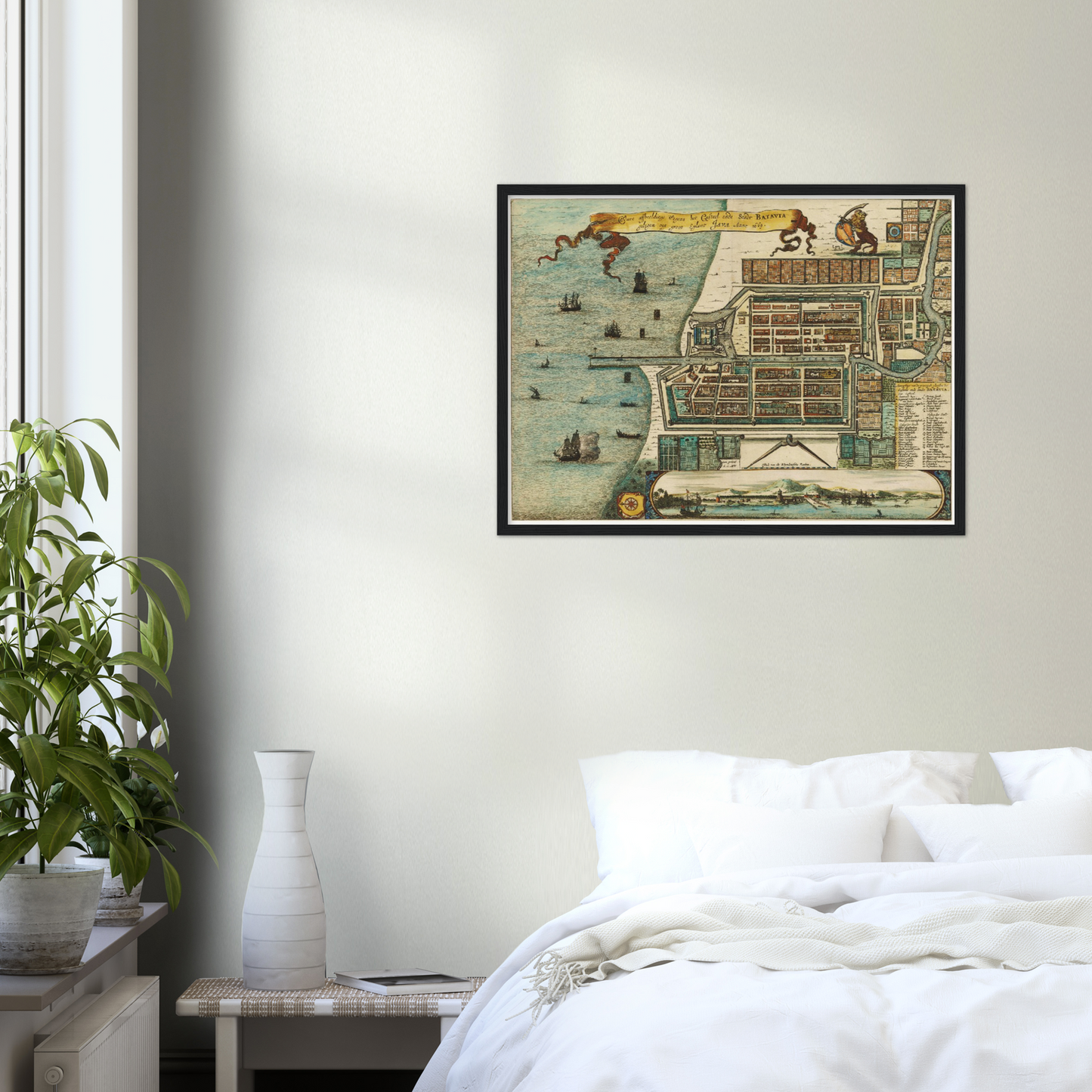 Historischer Stadtplan Jakarta um 1669