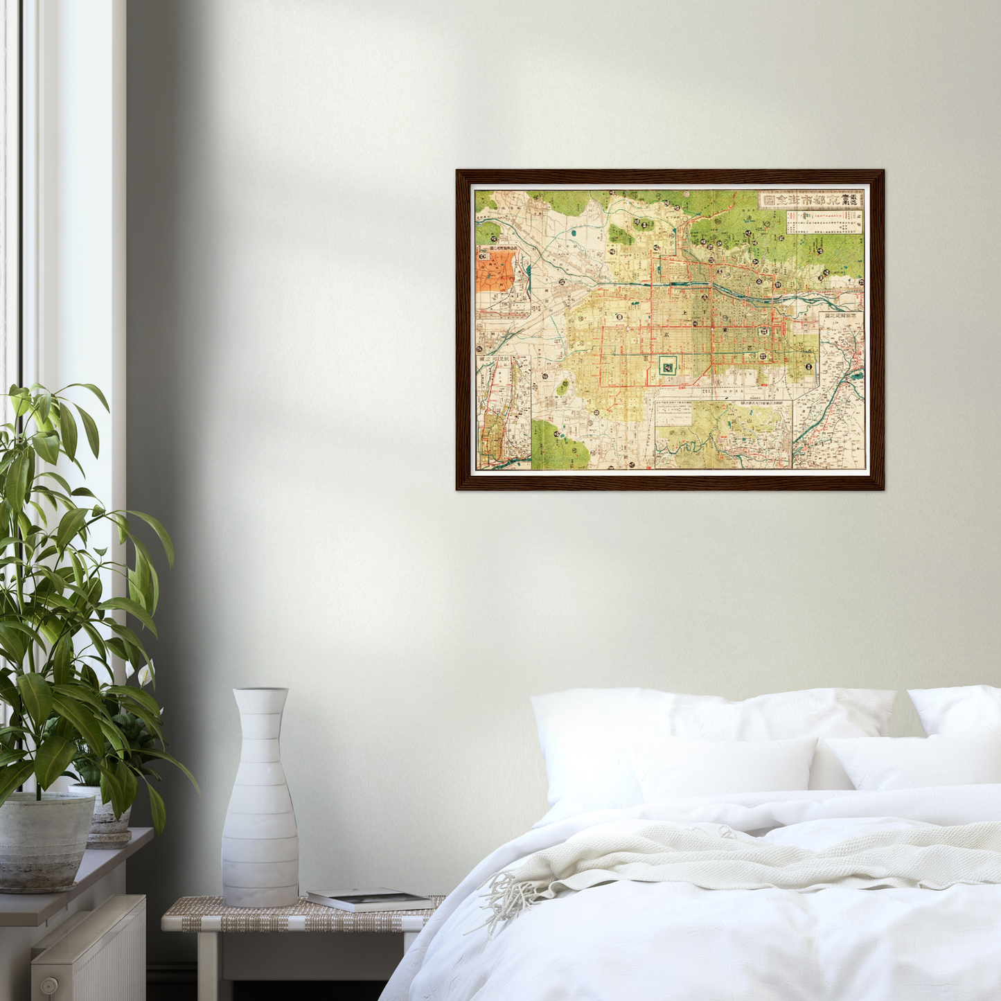 Historischer Stadtplan Kyoto um 1914