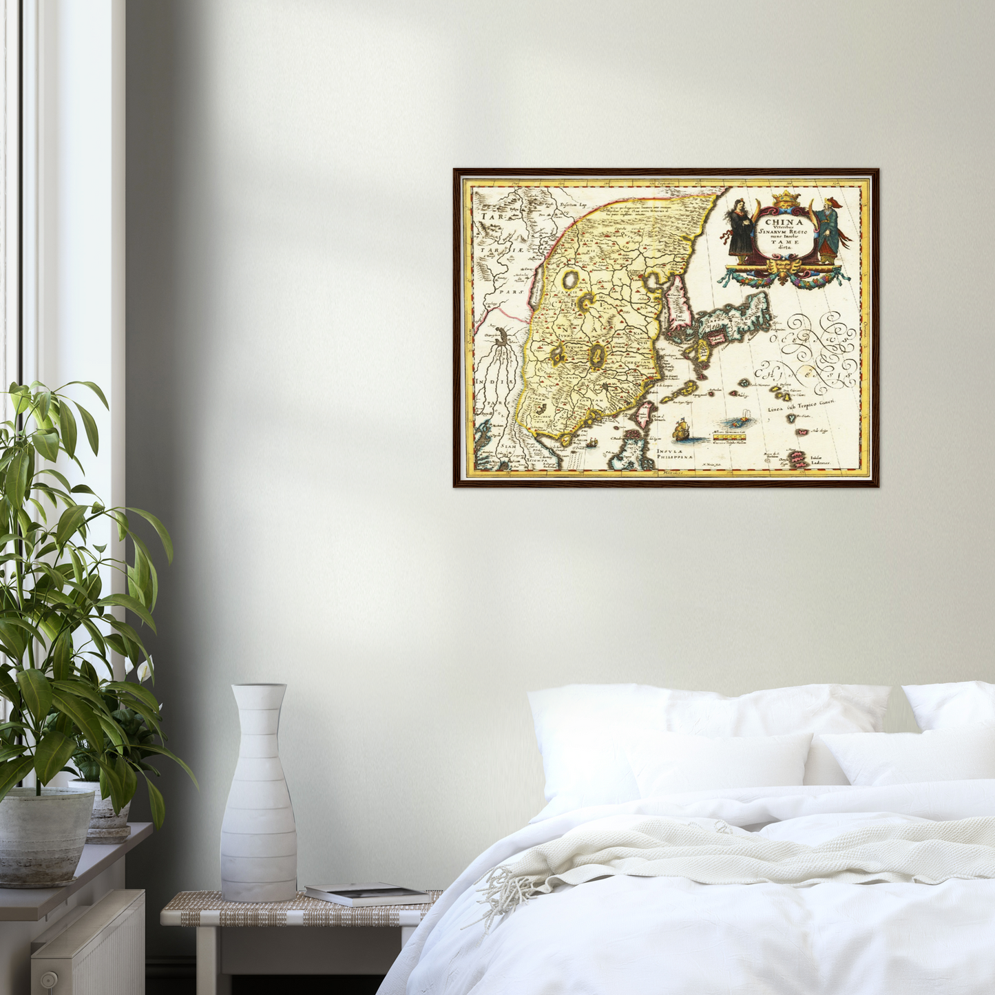 Historische Landkarte China um 1636