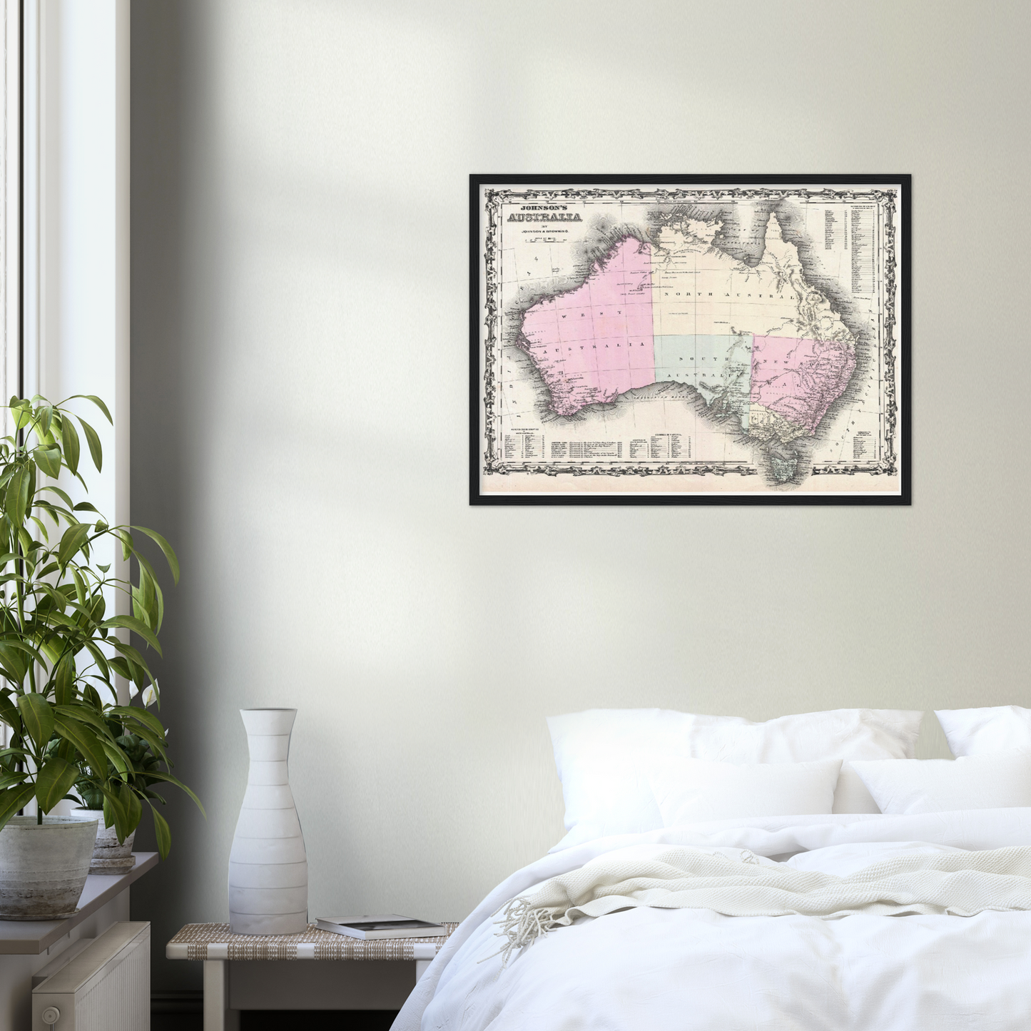 Historische Landkarte Australien um 1861