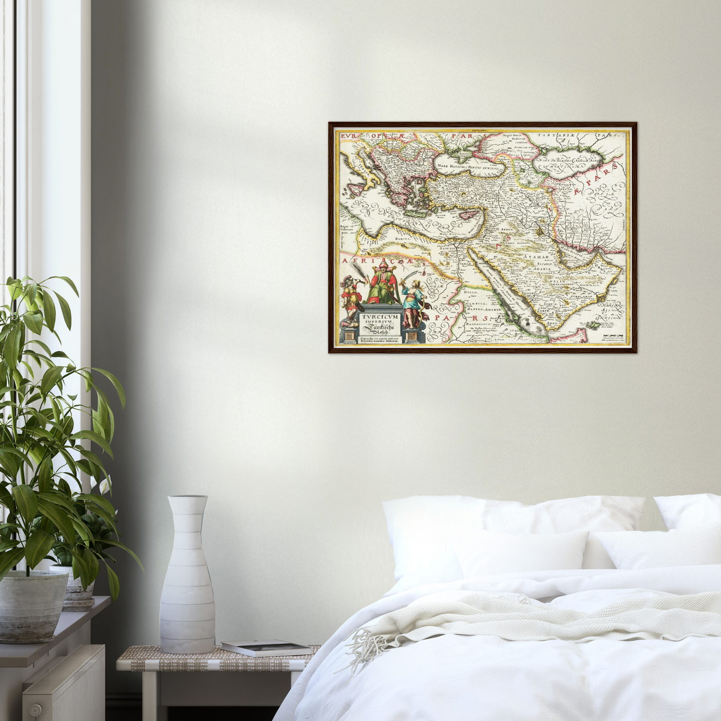 Historische Landkarte Naher Osten um 1636