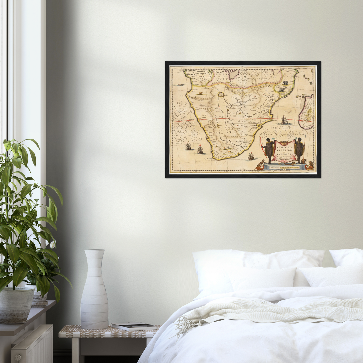 Historische Landkarte Südafrika um 1635