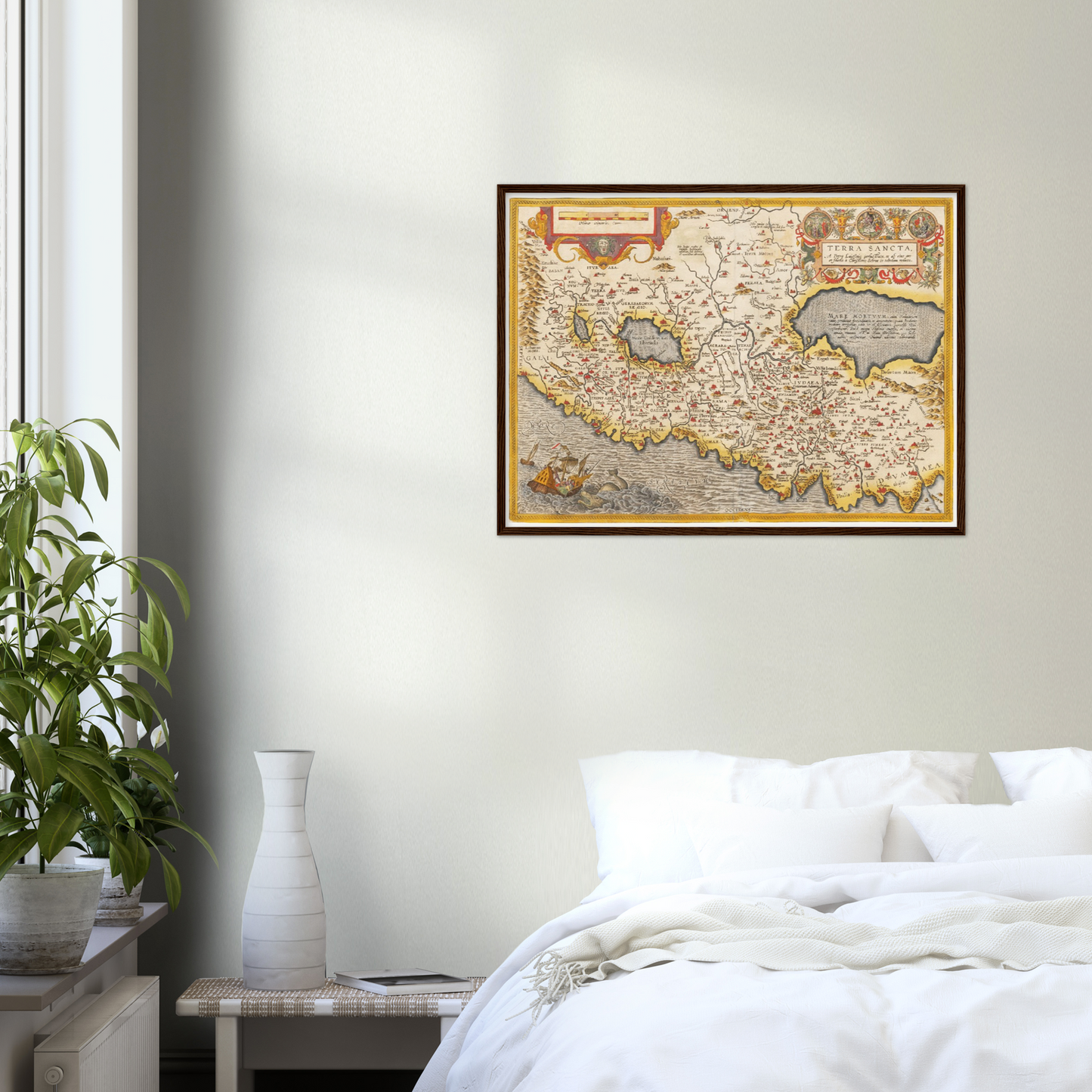 Historische Landkarte Heiliges Land um 1609